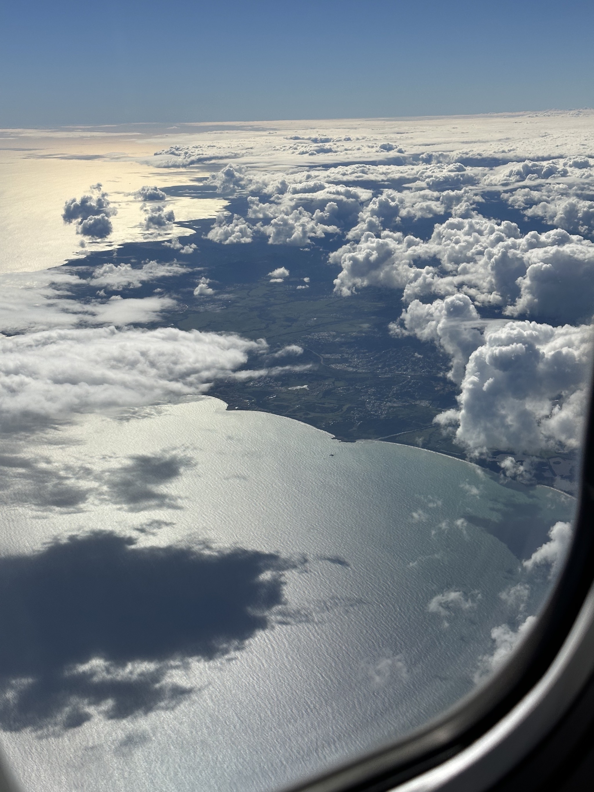 In the air