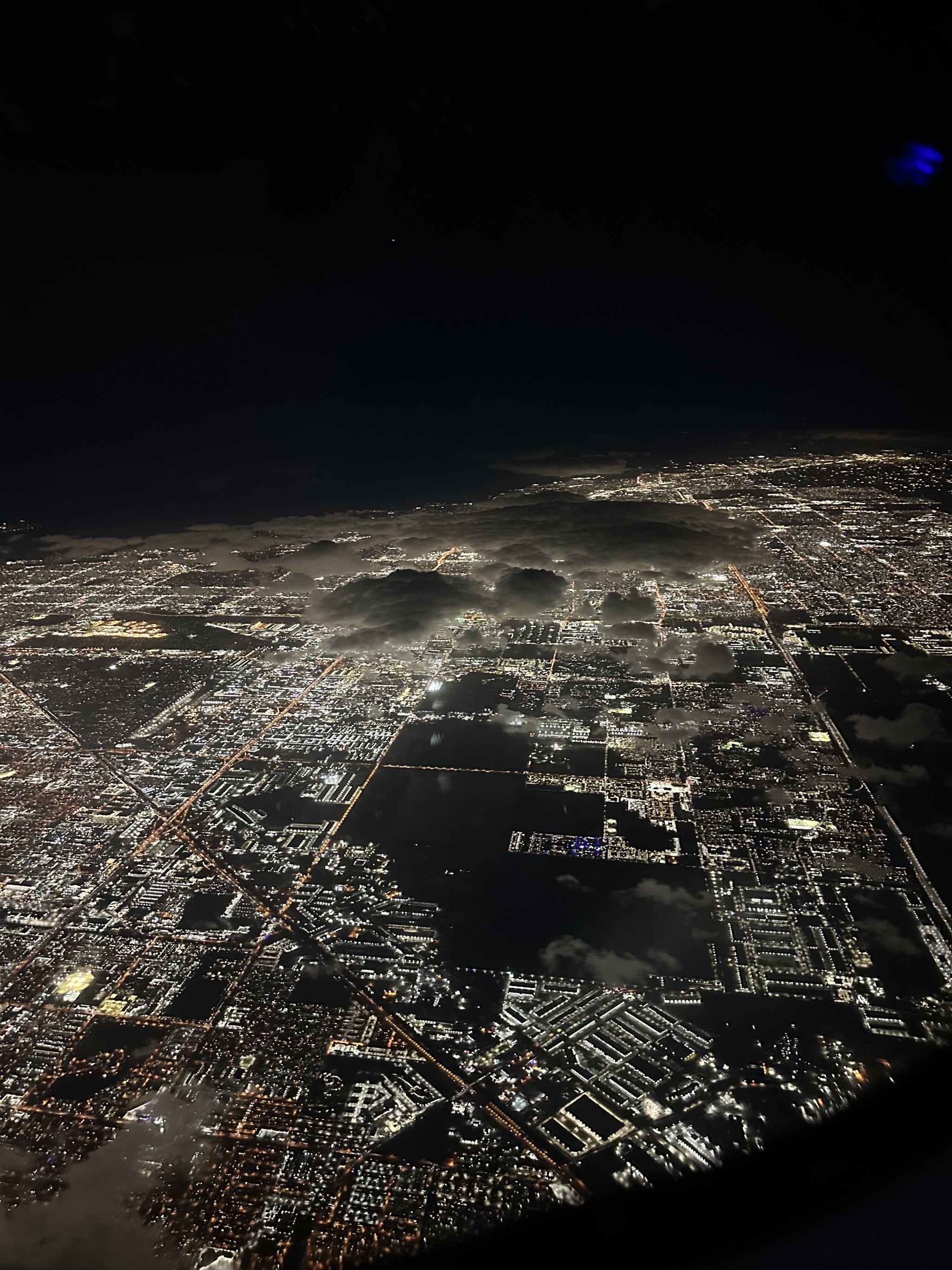 In the air
