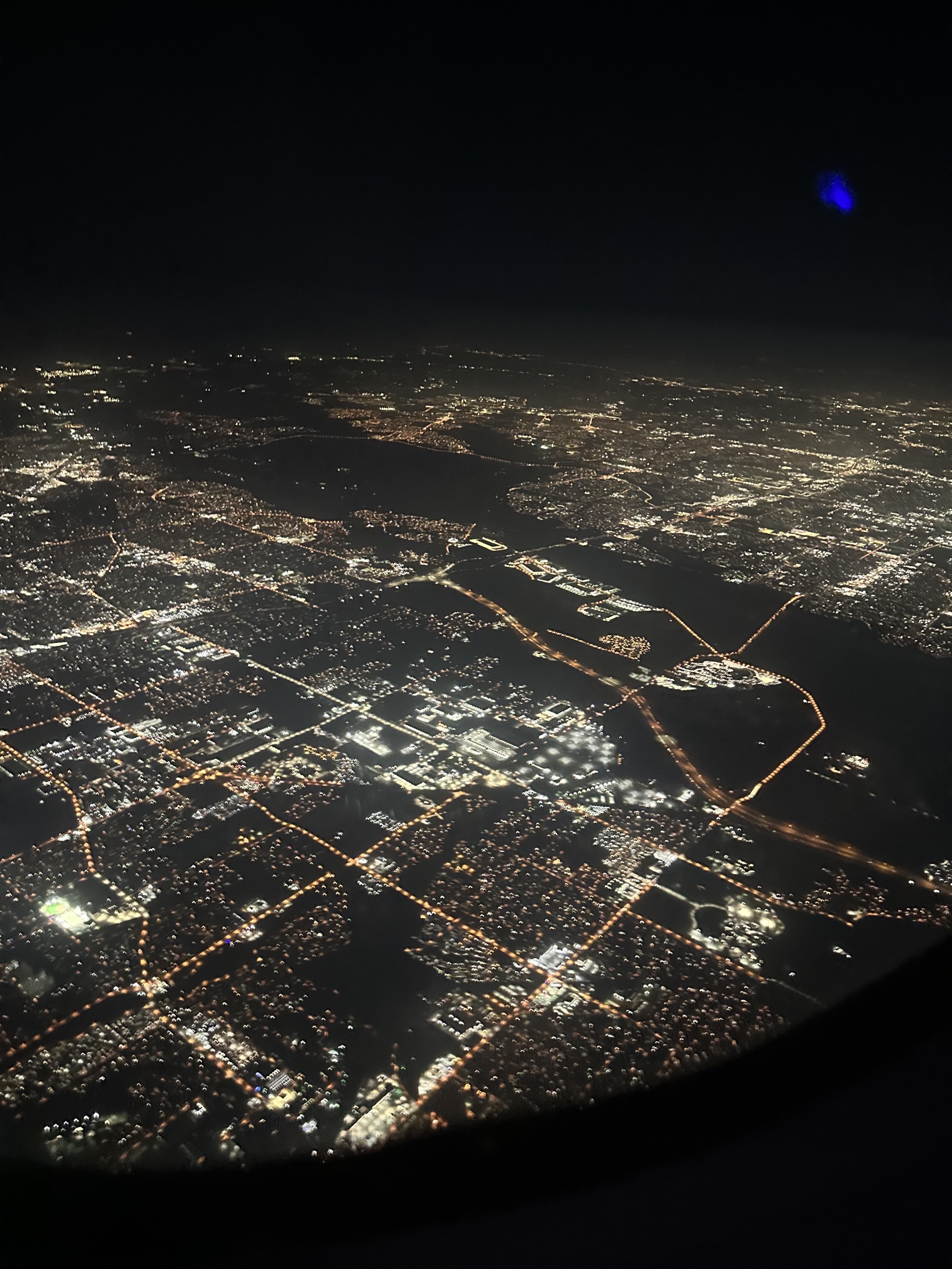 In the air
