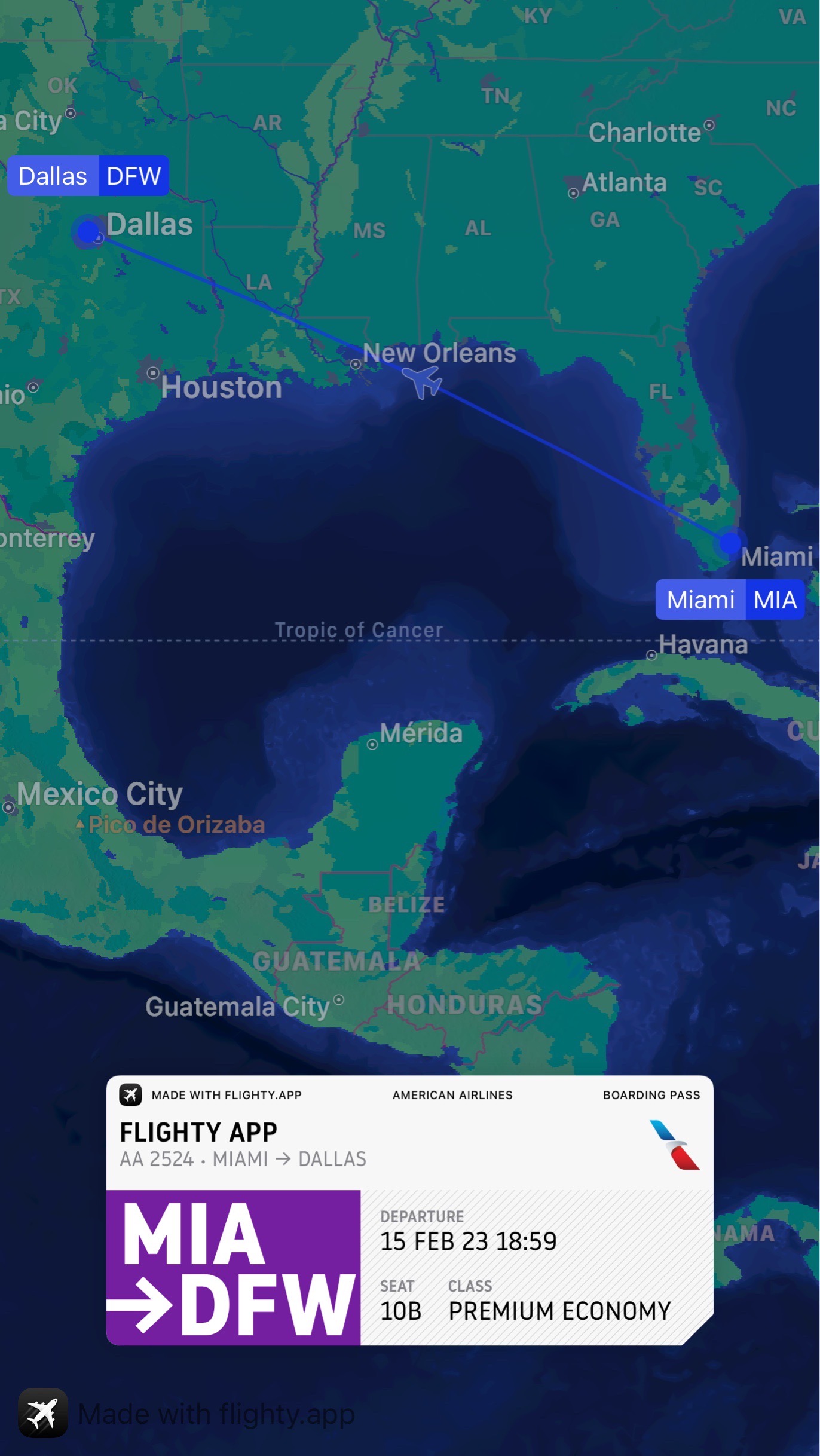 MIA to DFW