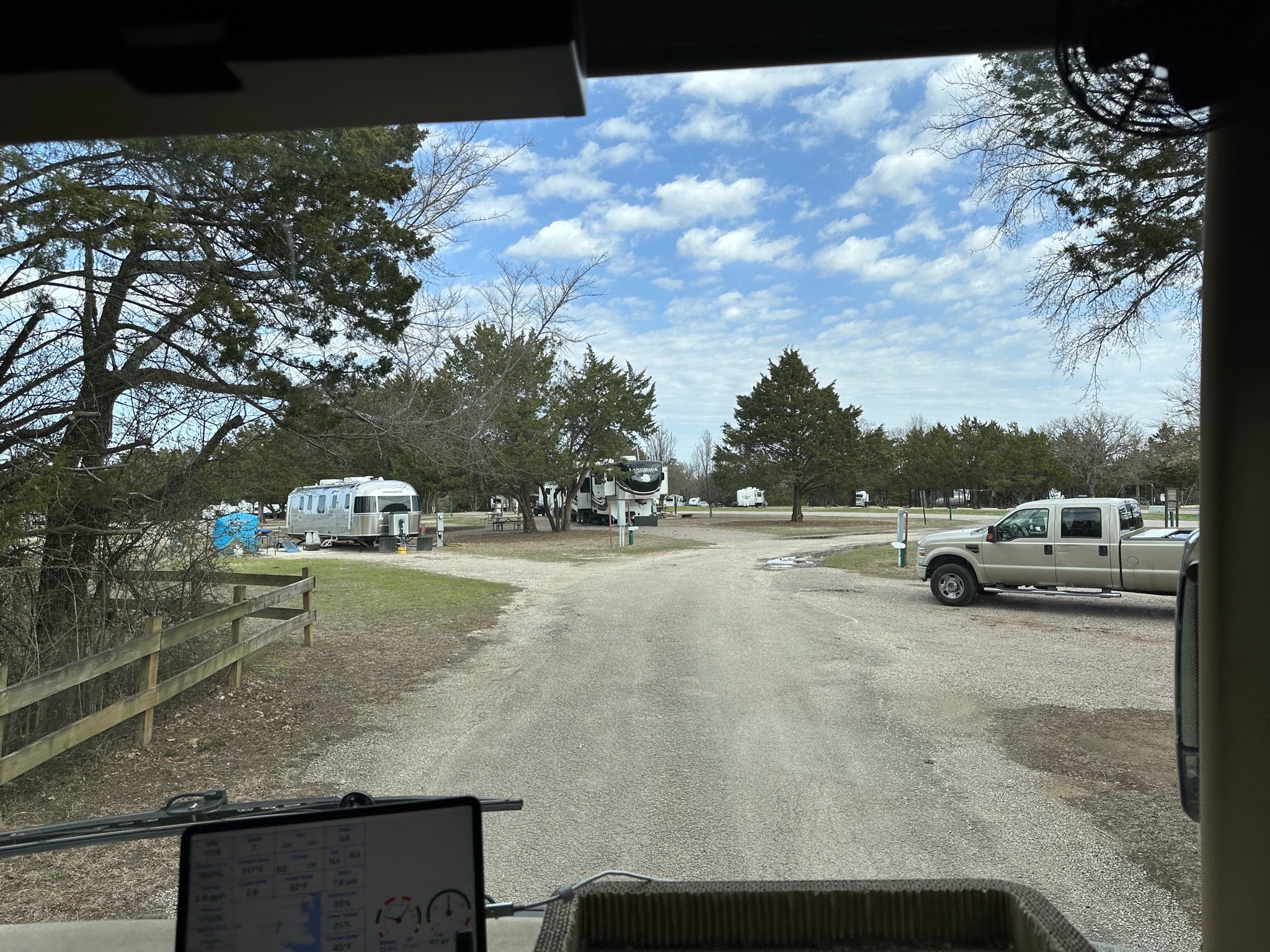 Leaving campground