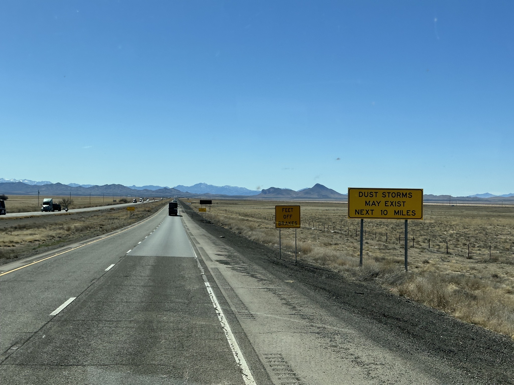 Dust storms may exist