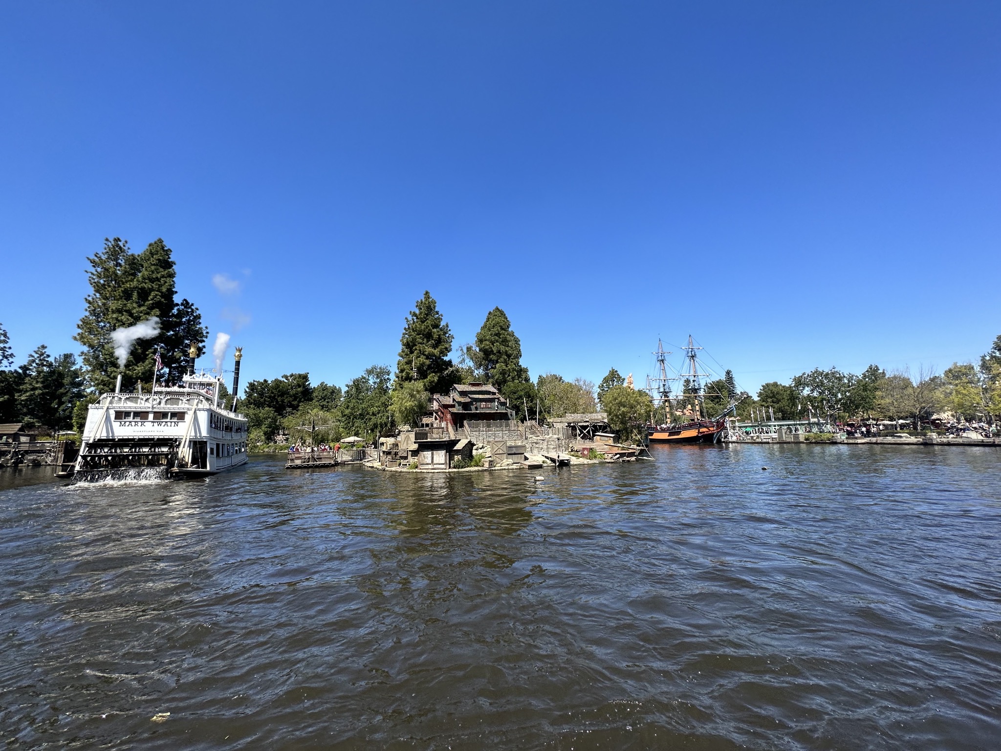 Mark Twain Riverboat and Sailing Ship Columbia
