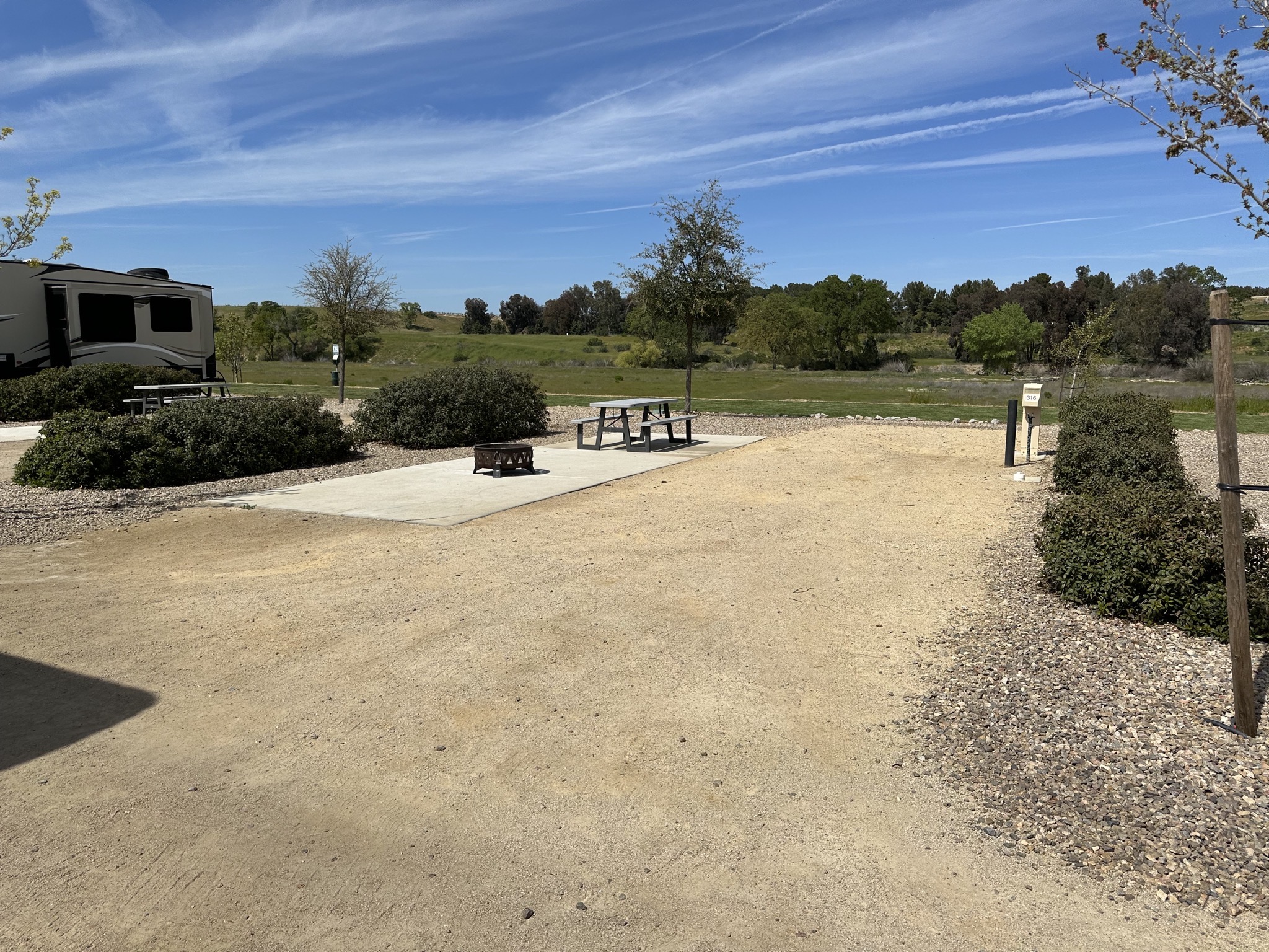 Our site before parking
