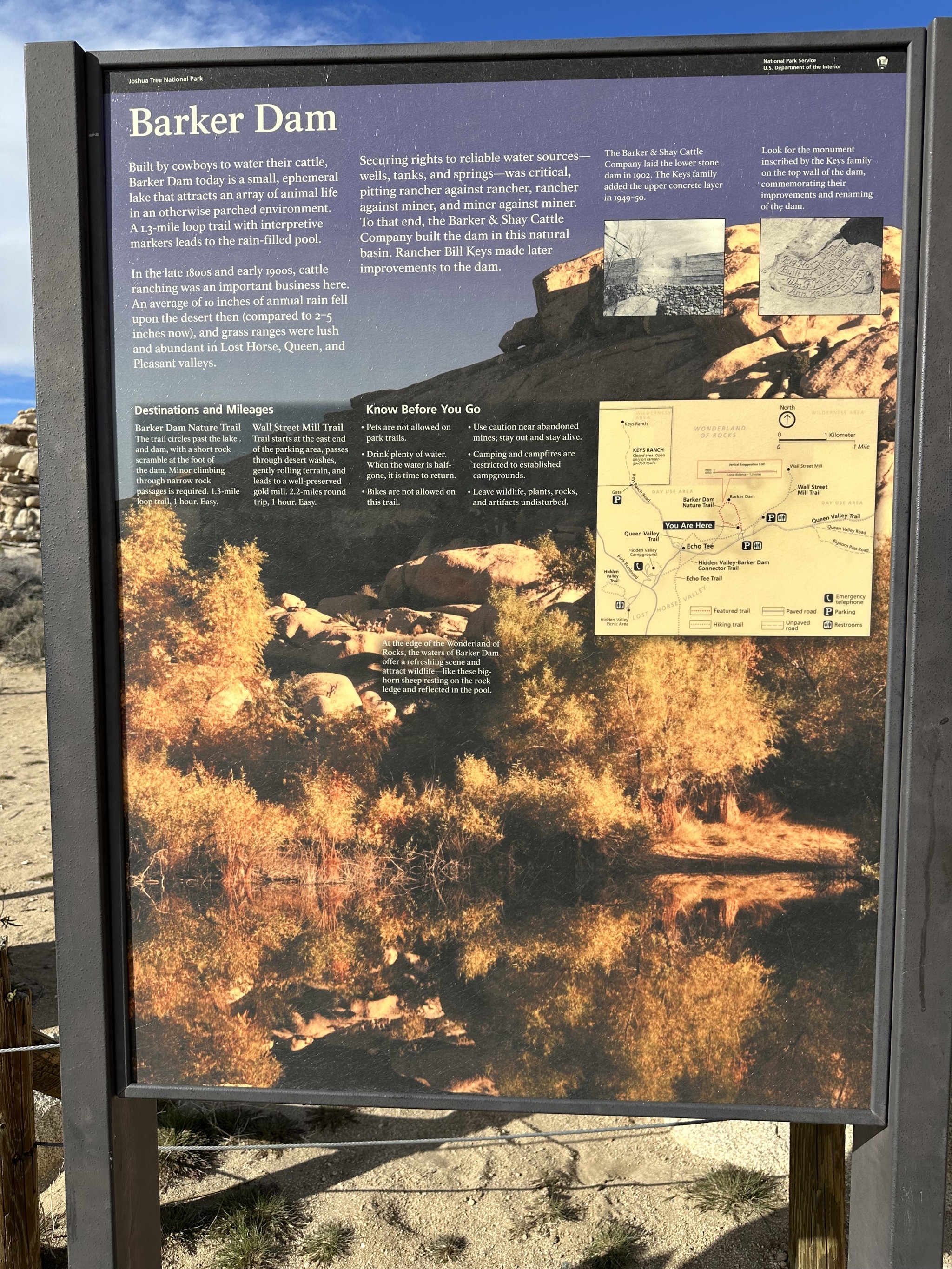 Barker Dam hike