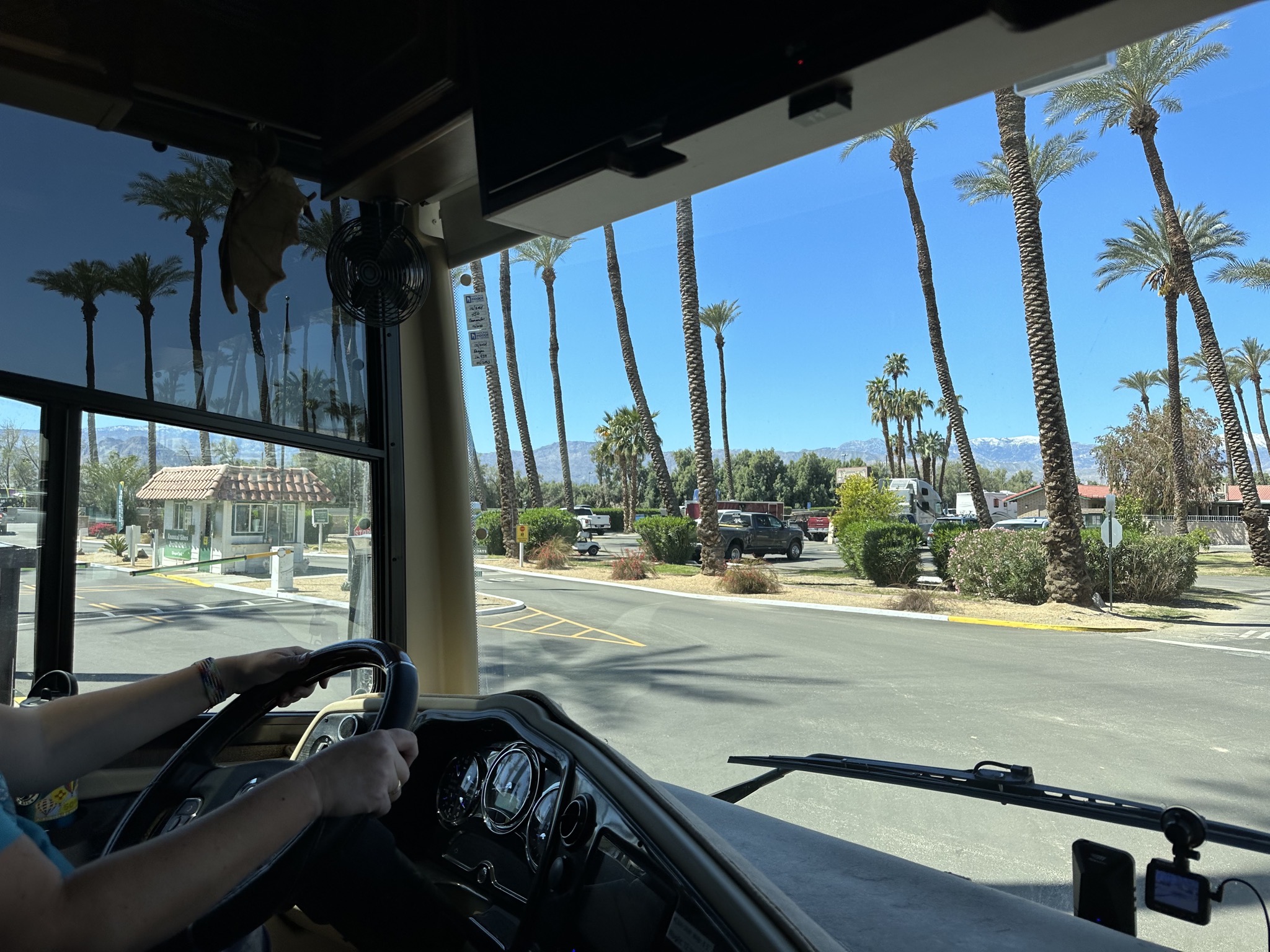 Leaving campground