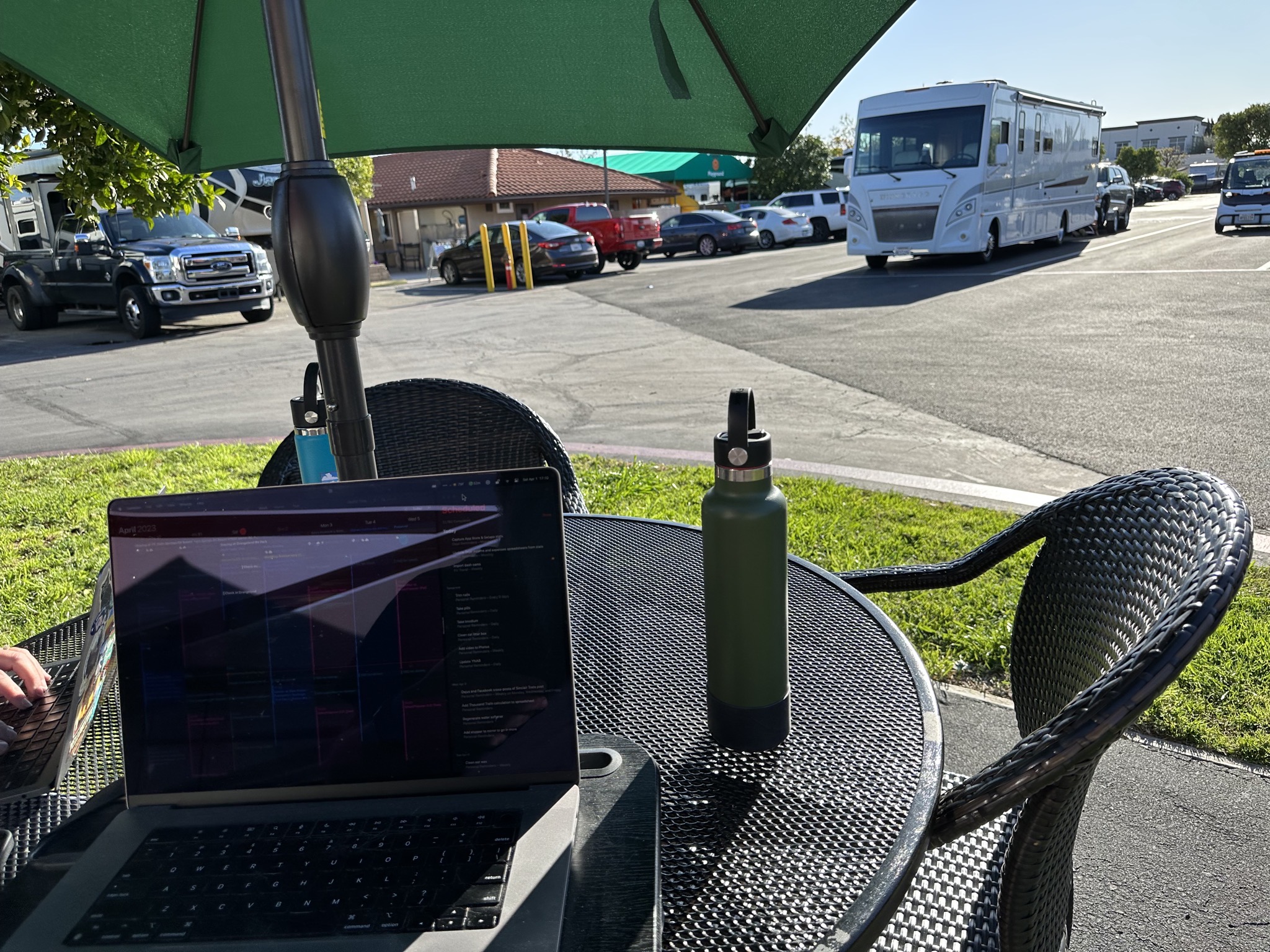 Working outside