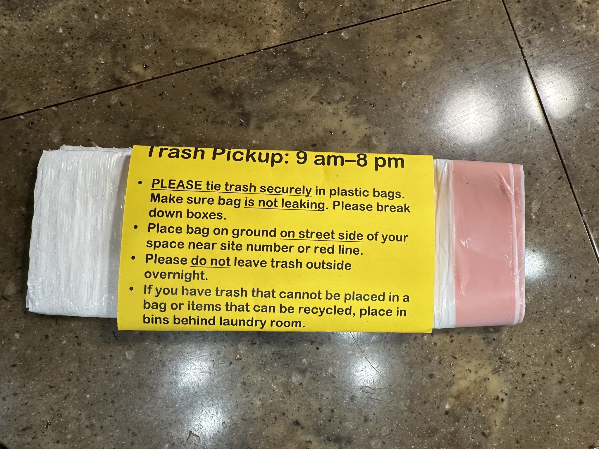 Trash pickup
