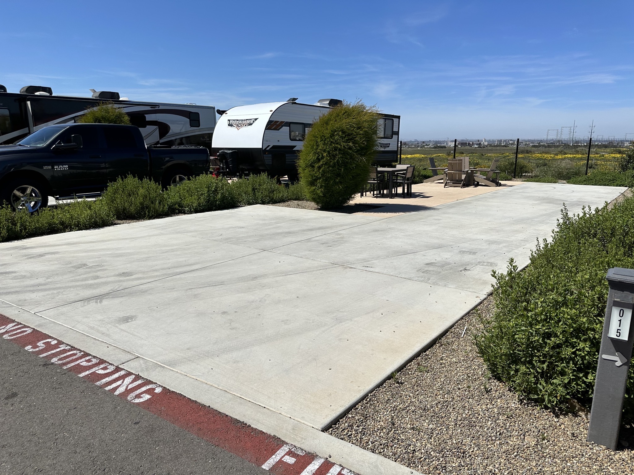 Our site before parking