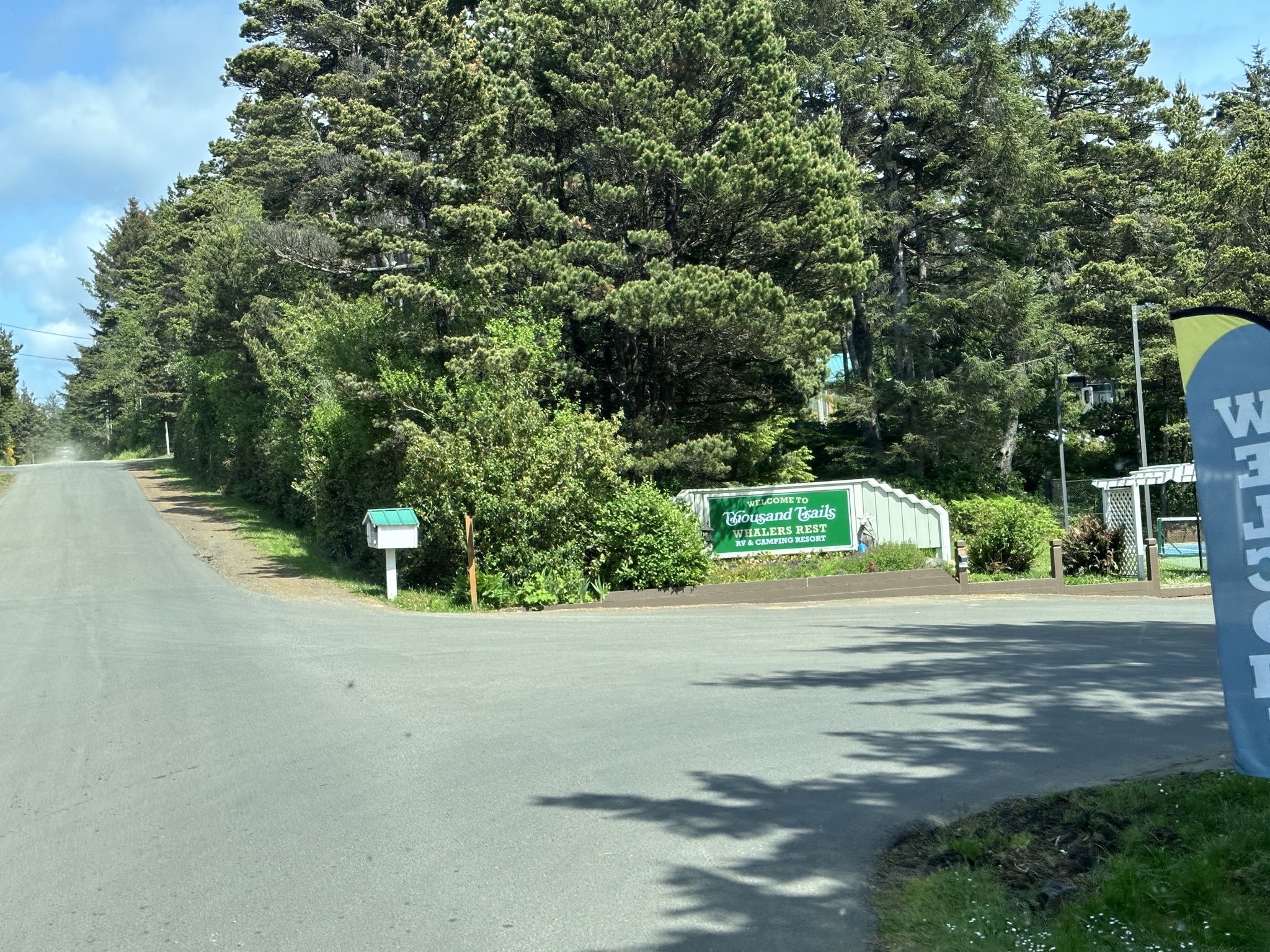 Our destination, Thousand Trails Whaler's Rest