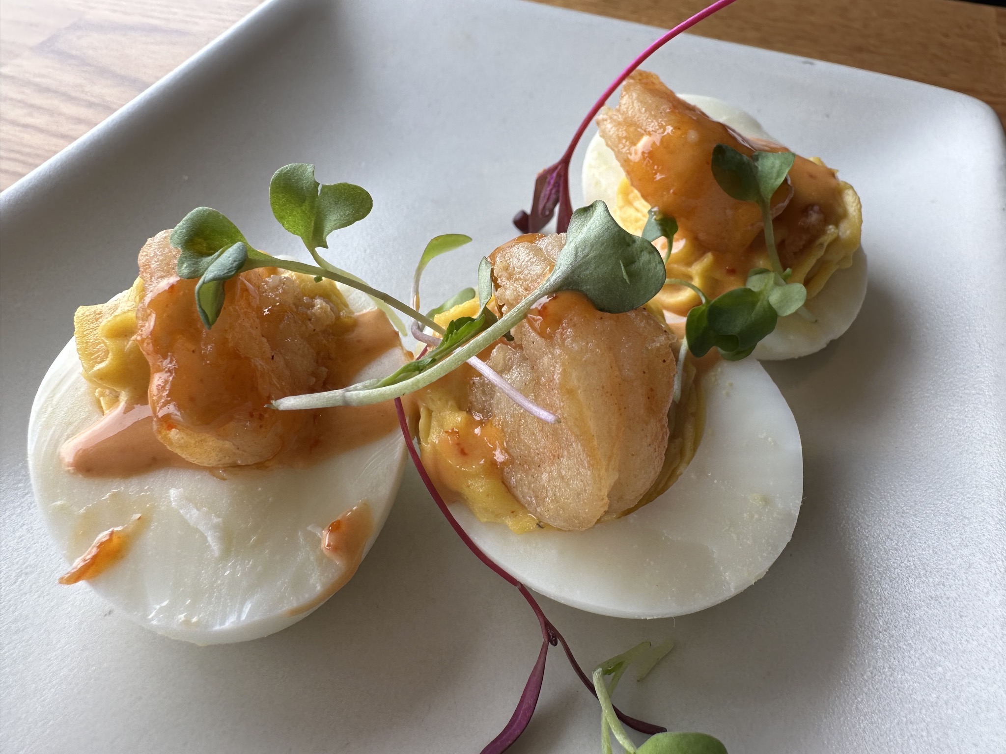 Fancy deviled eggs