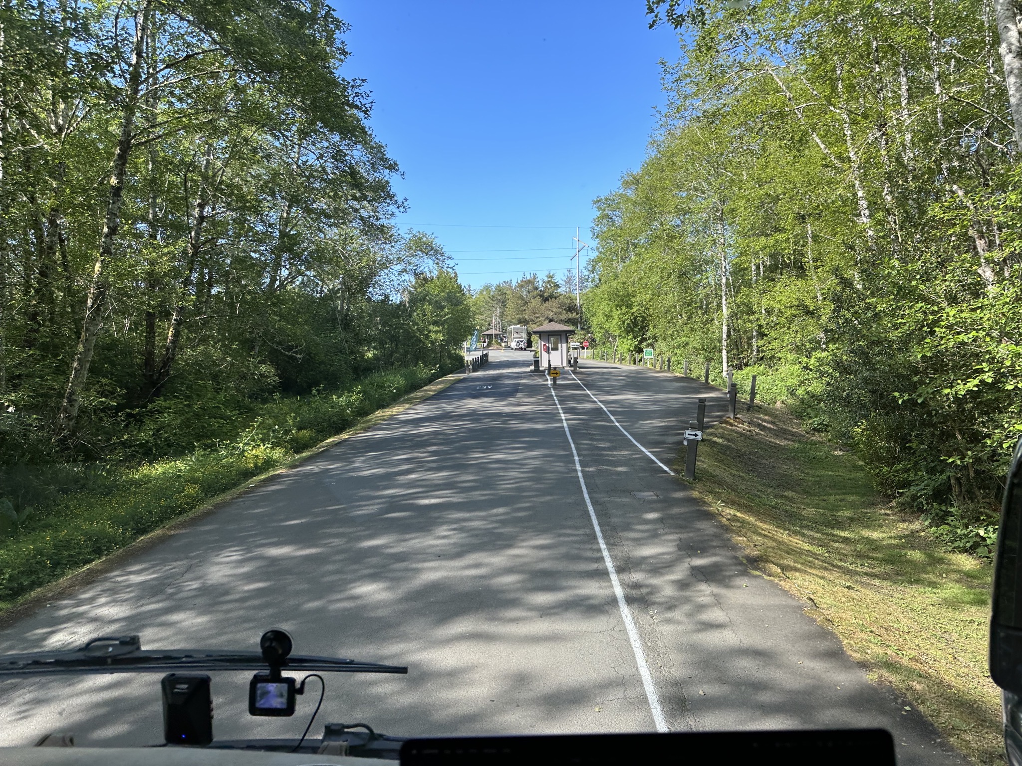 Leaving campground