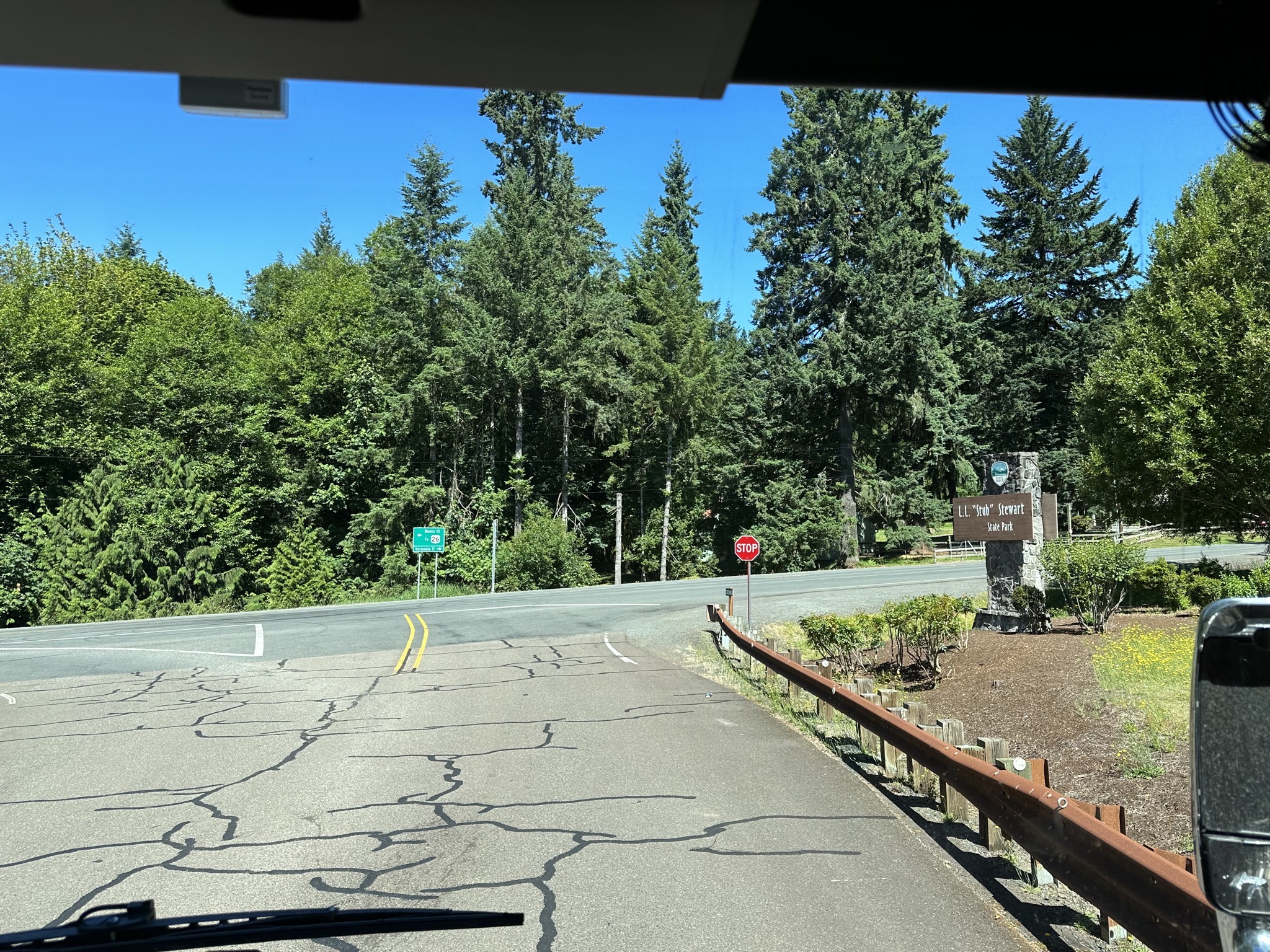 Leaving state park