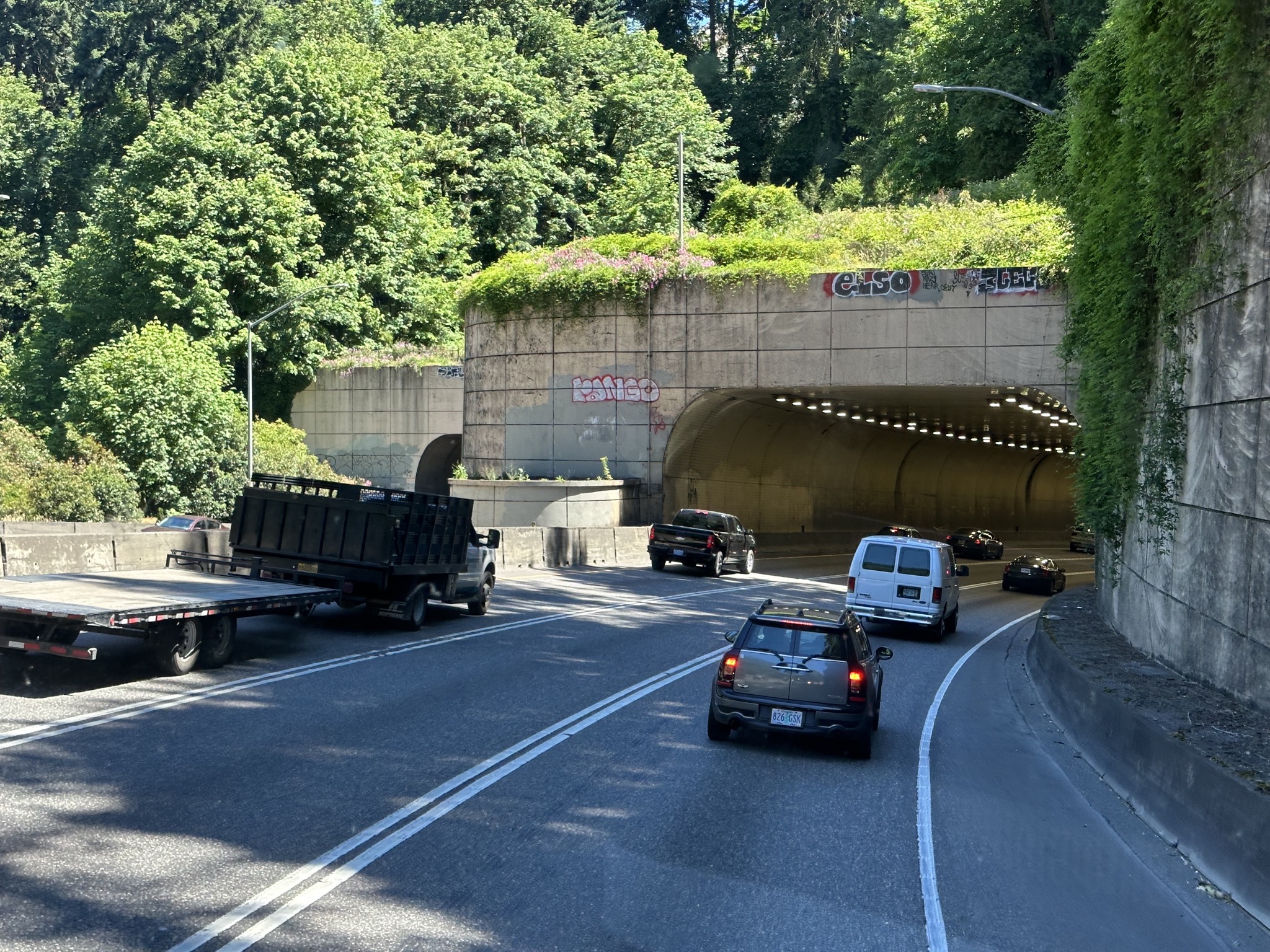 Freeway tunnel