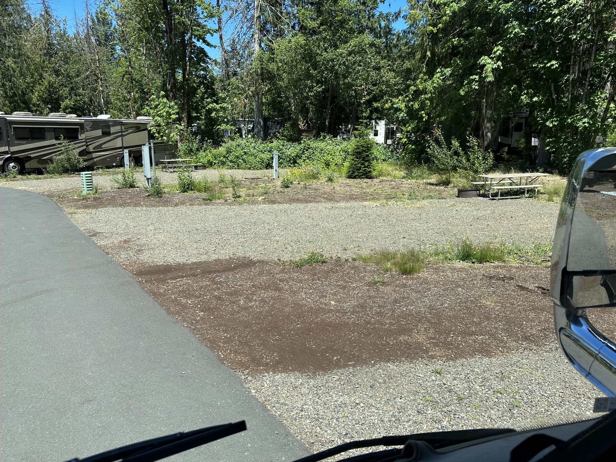 Our site before parking
