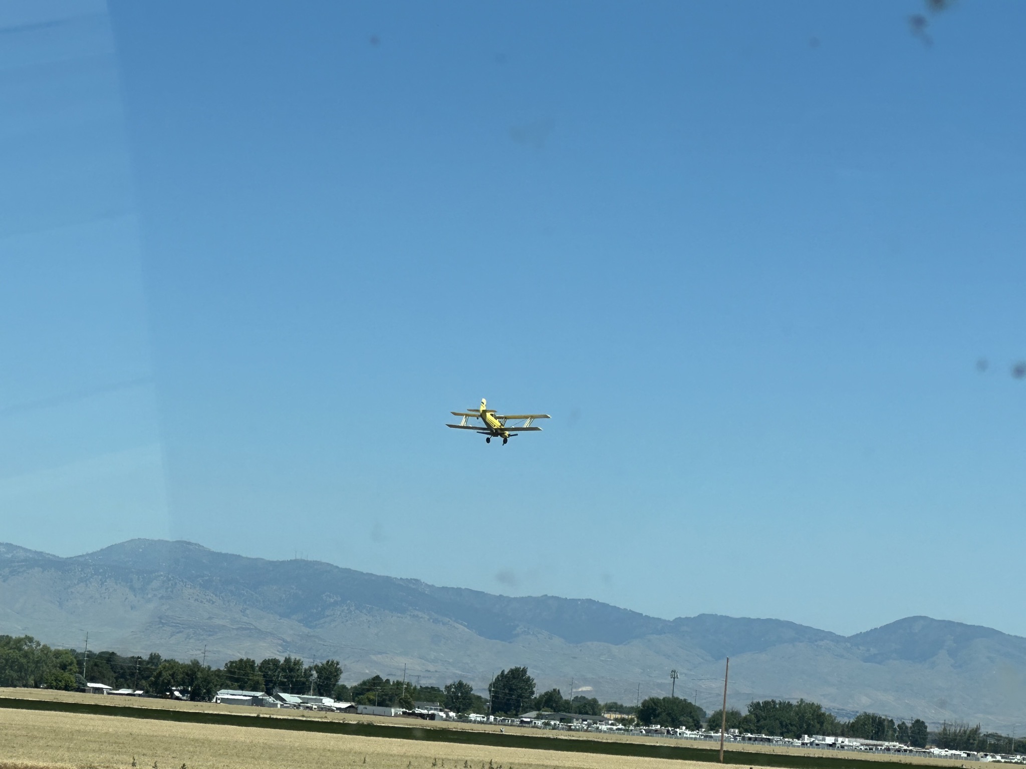 Biplane crop duster