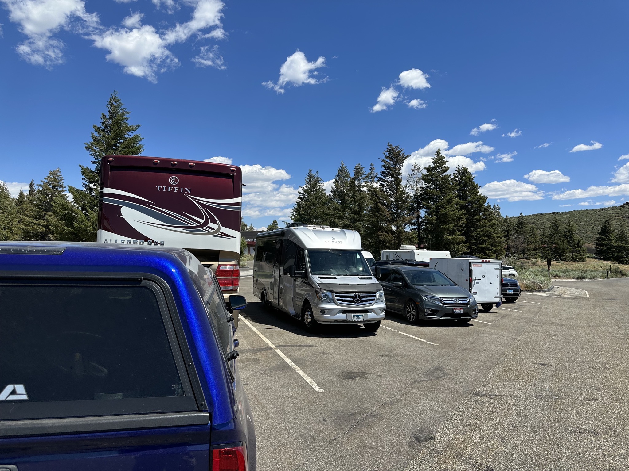 Craters of the Moon RV parking