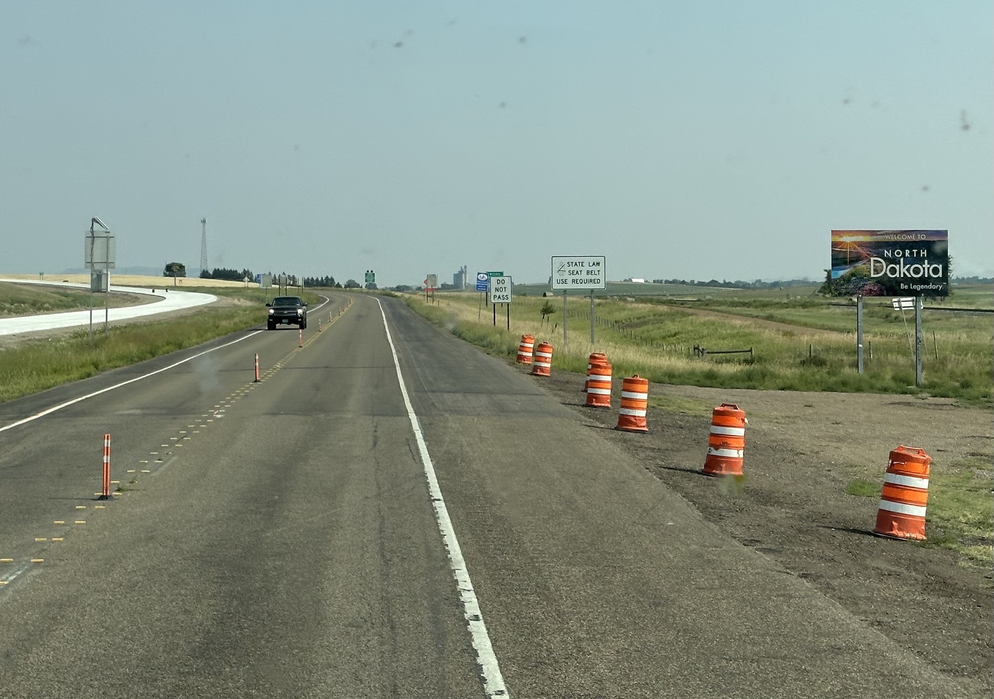 Entering North Dakota