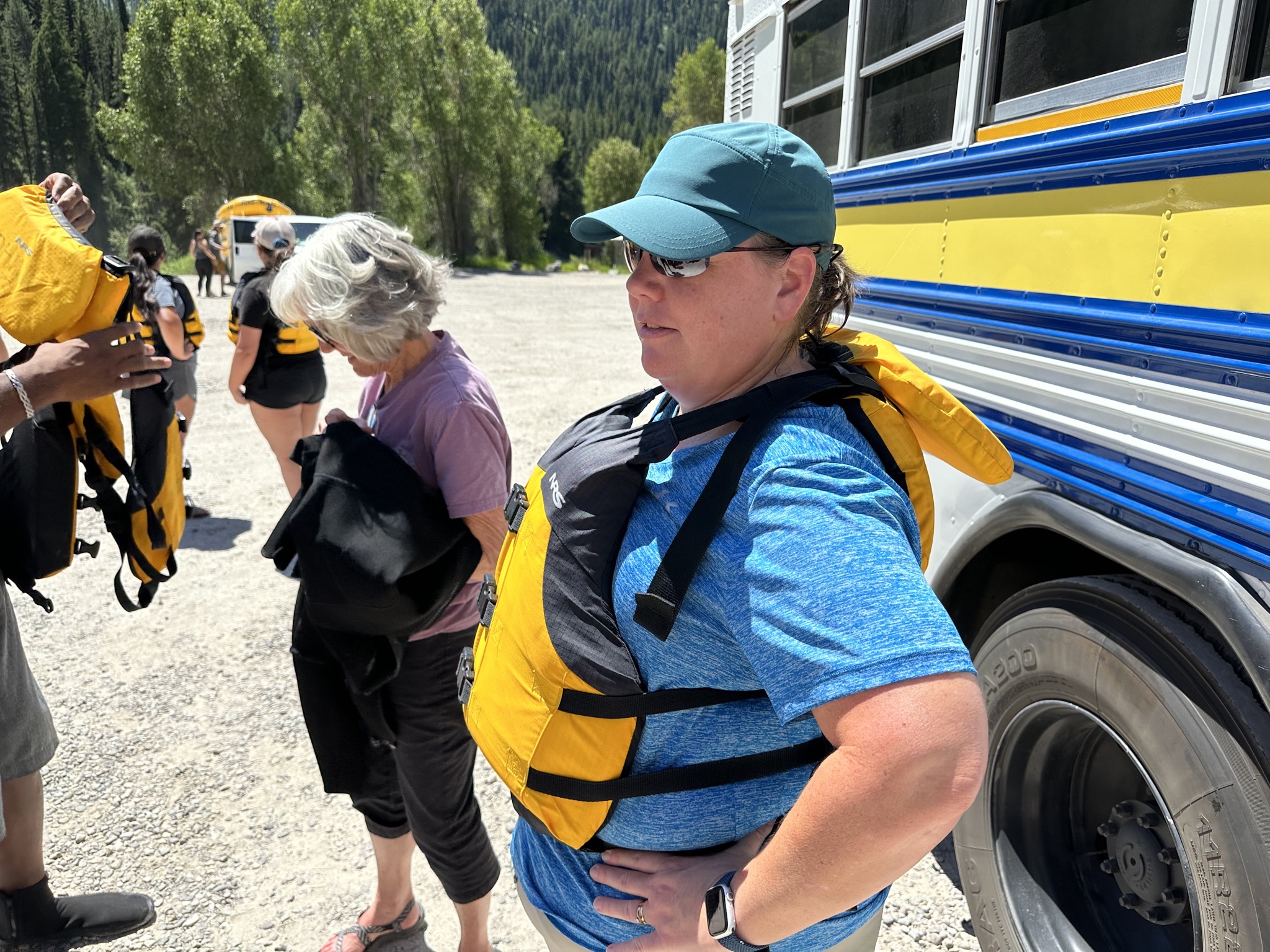 Jenn with life vest