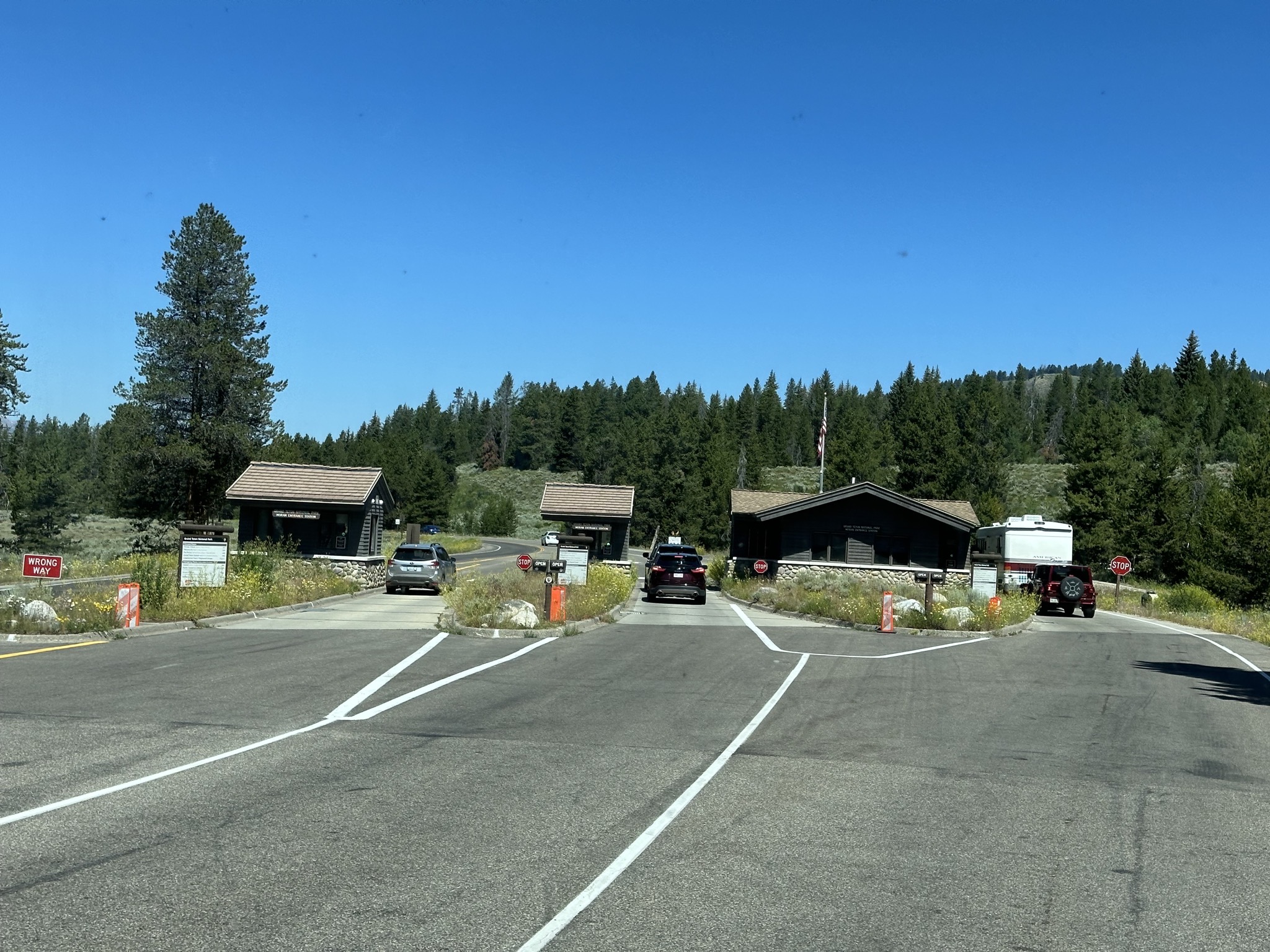 Grand Teton National Park entrance
