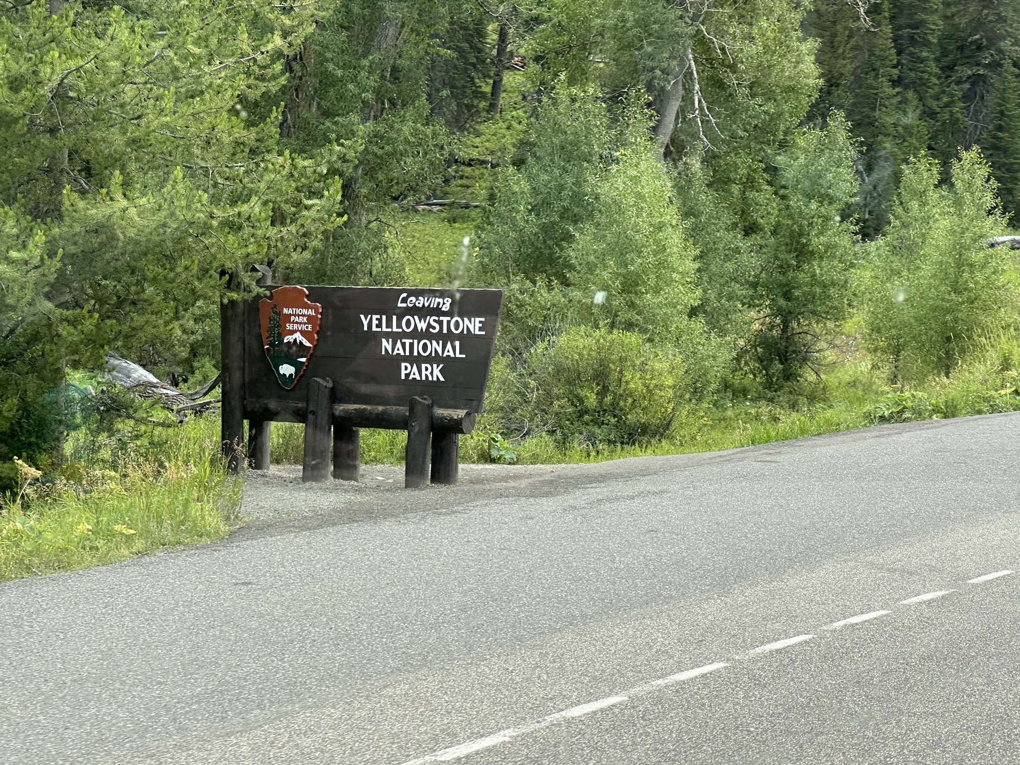 Leaving Yellowstone National Park