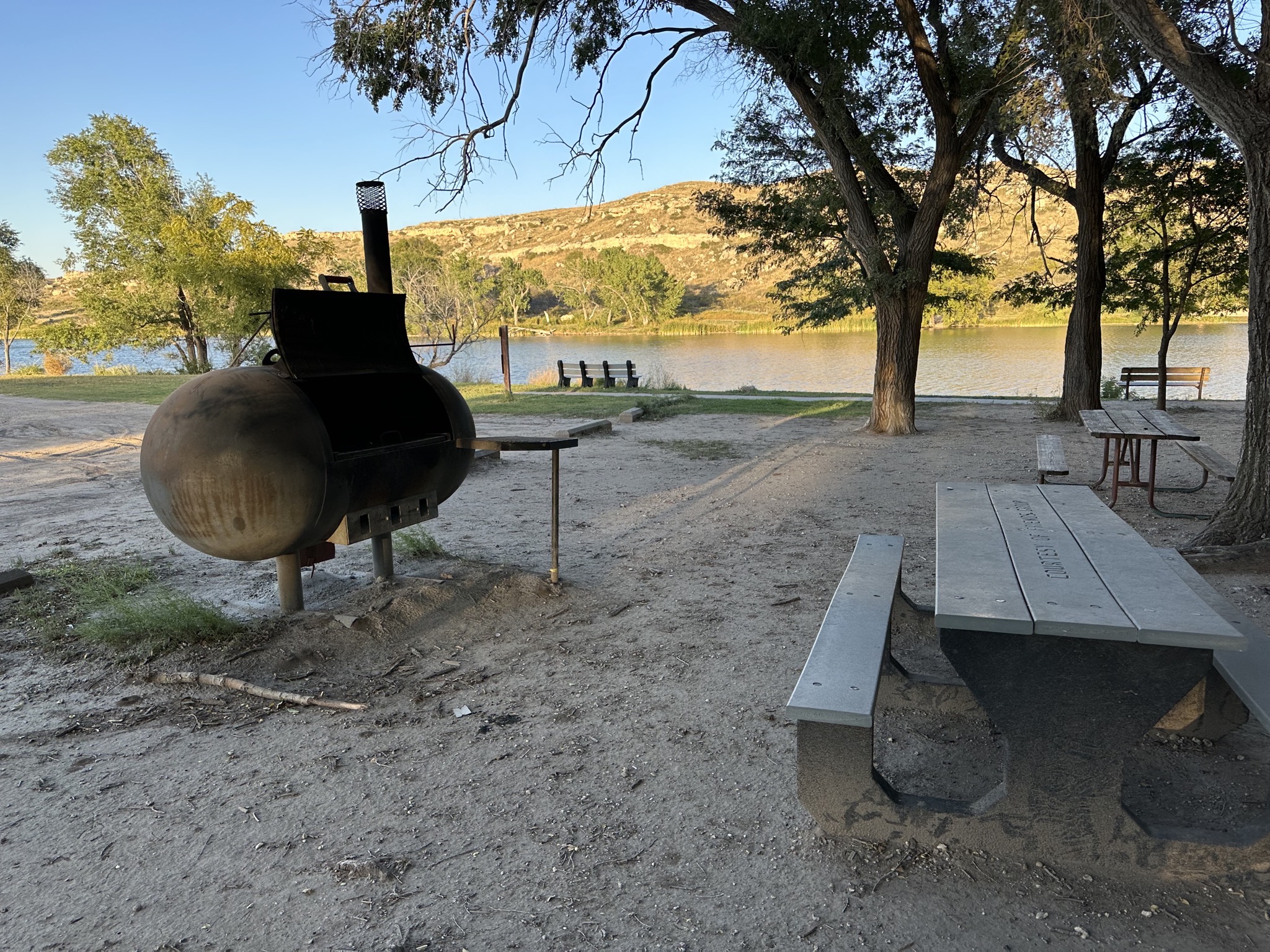 Smoker at picnic area