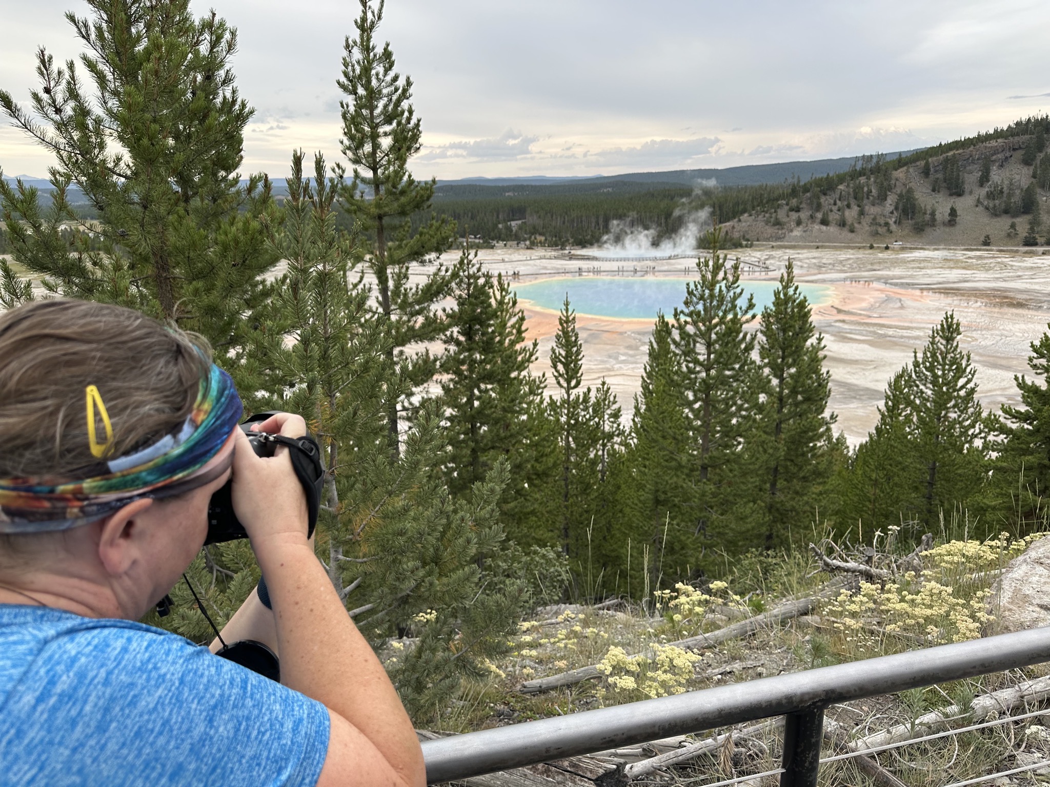 Grand Prismatic overlook via Fairy Falls trail