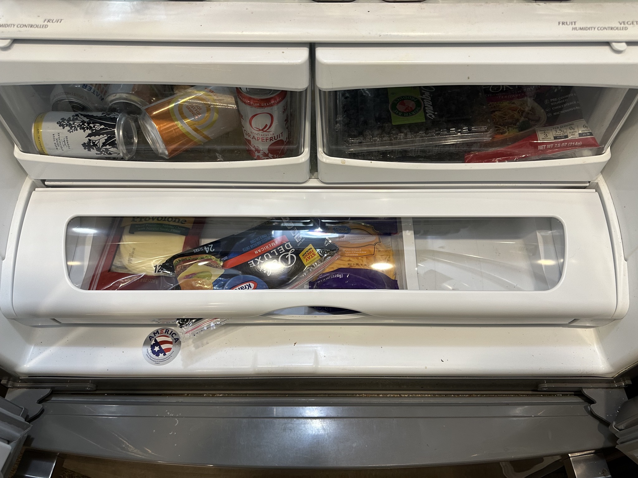 Replaced fridge drawer cover
