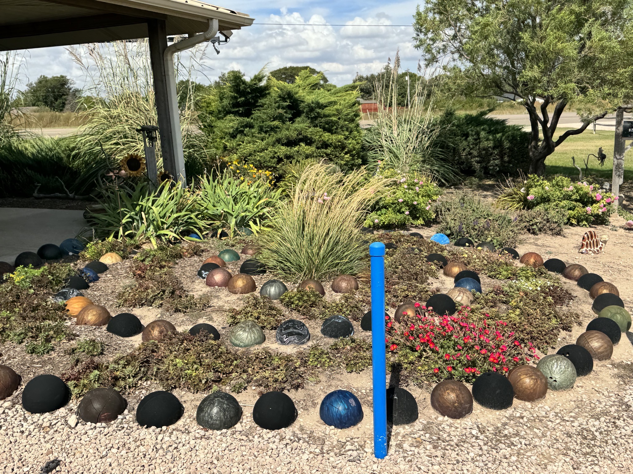 Bowling ball garden