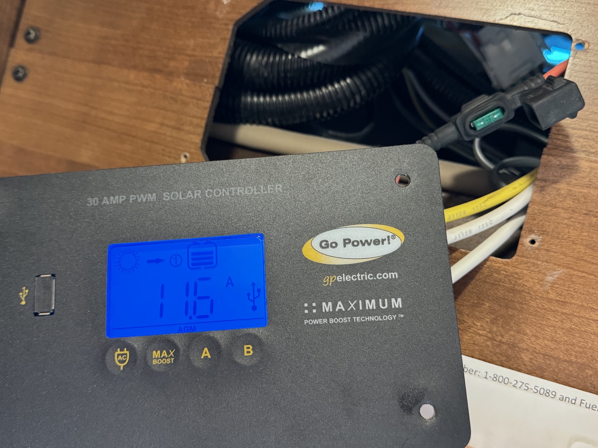Working solar controller