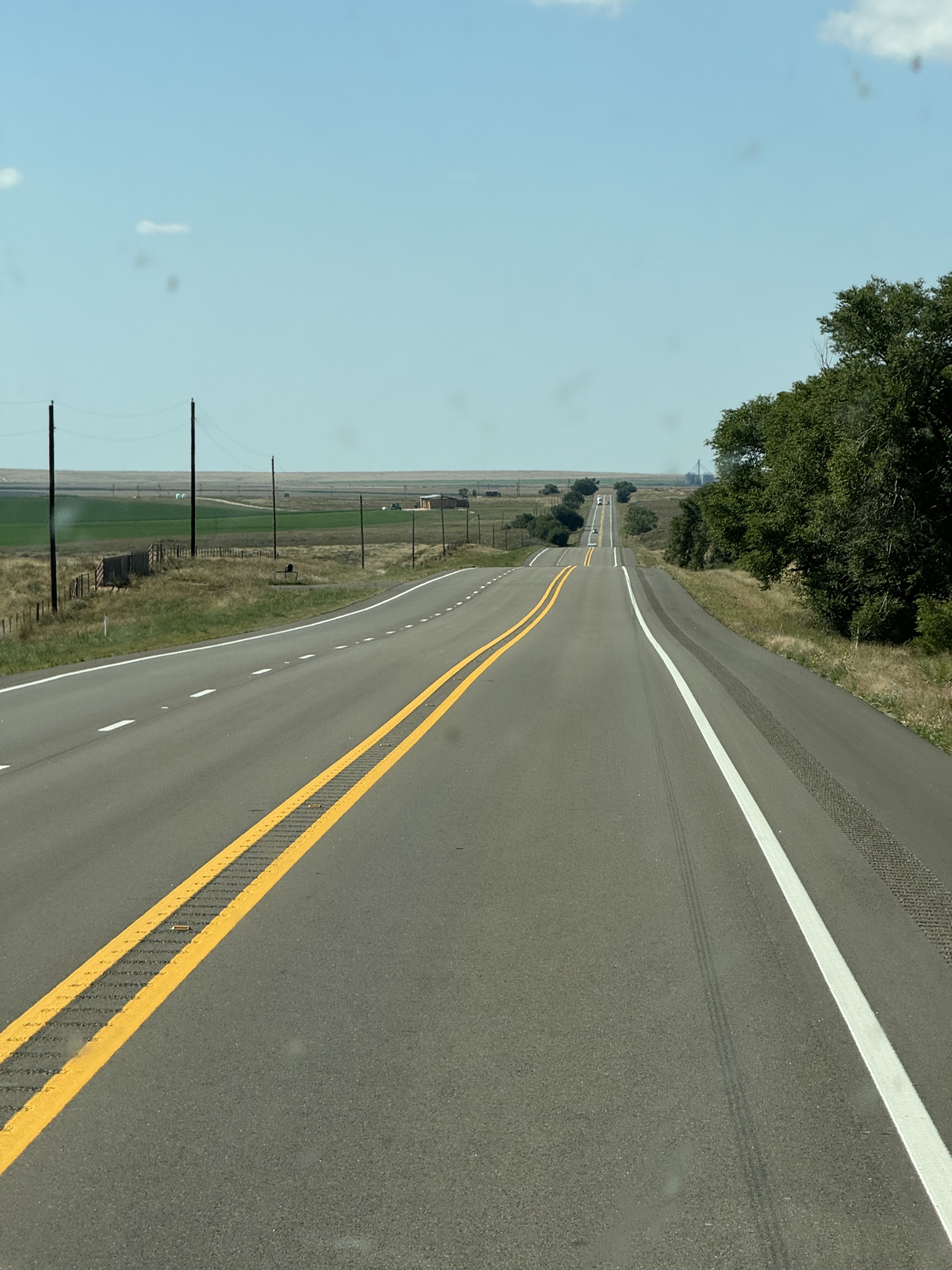 Long straght road