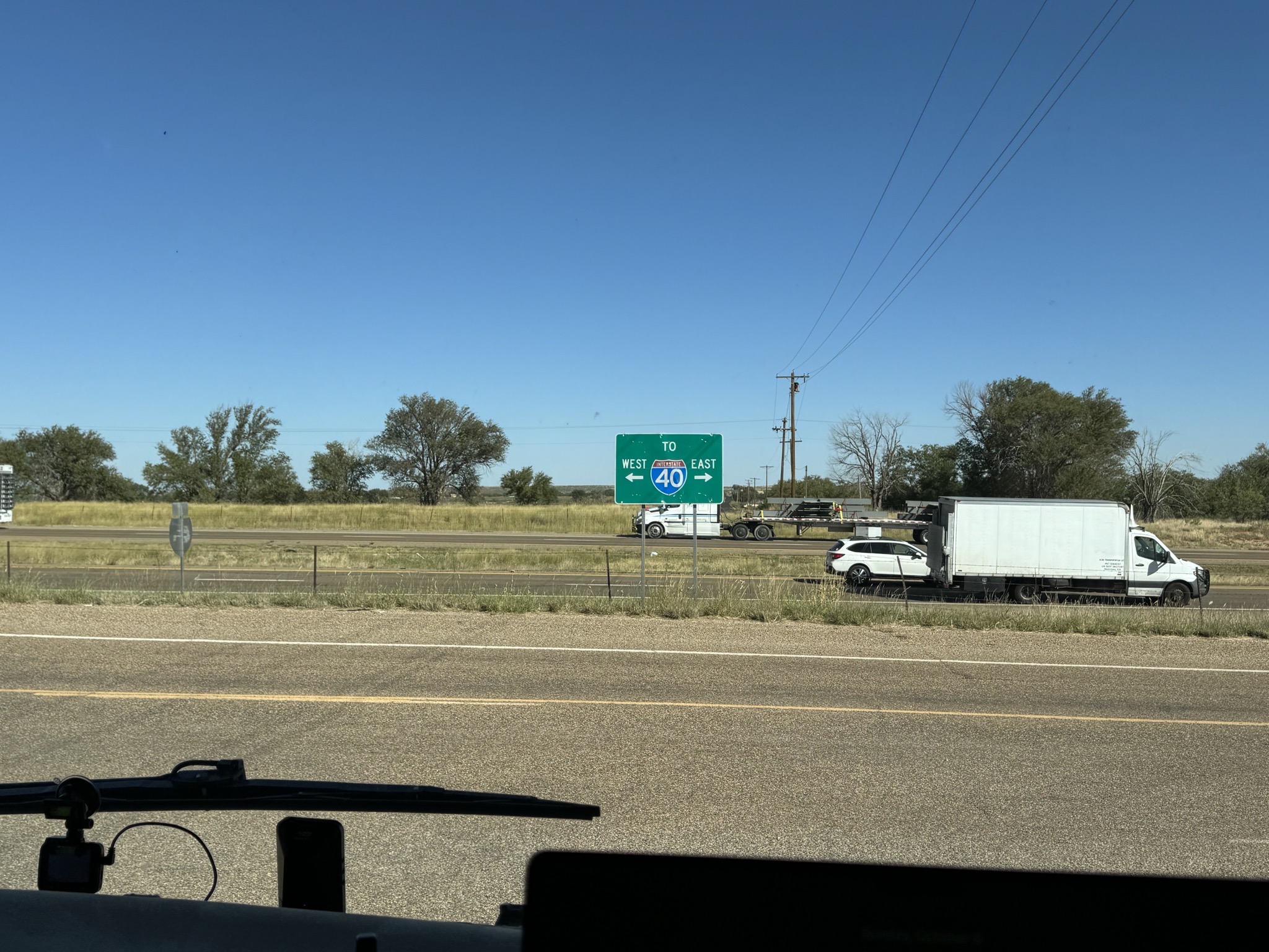 Turning left to I-40 West