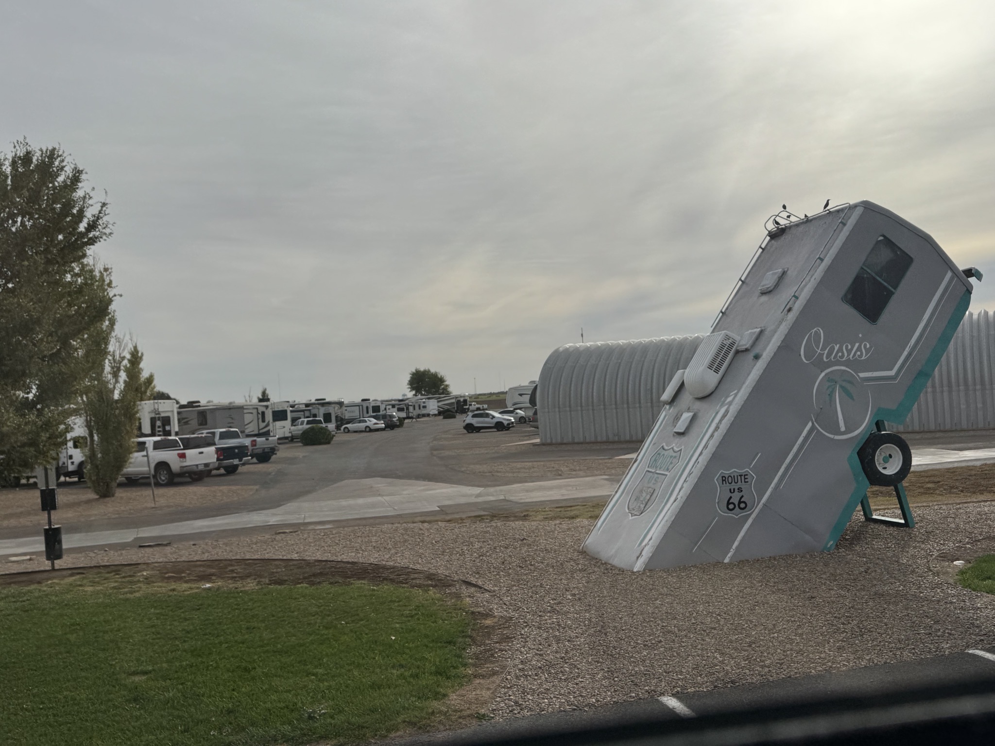 Departing the RV park