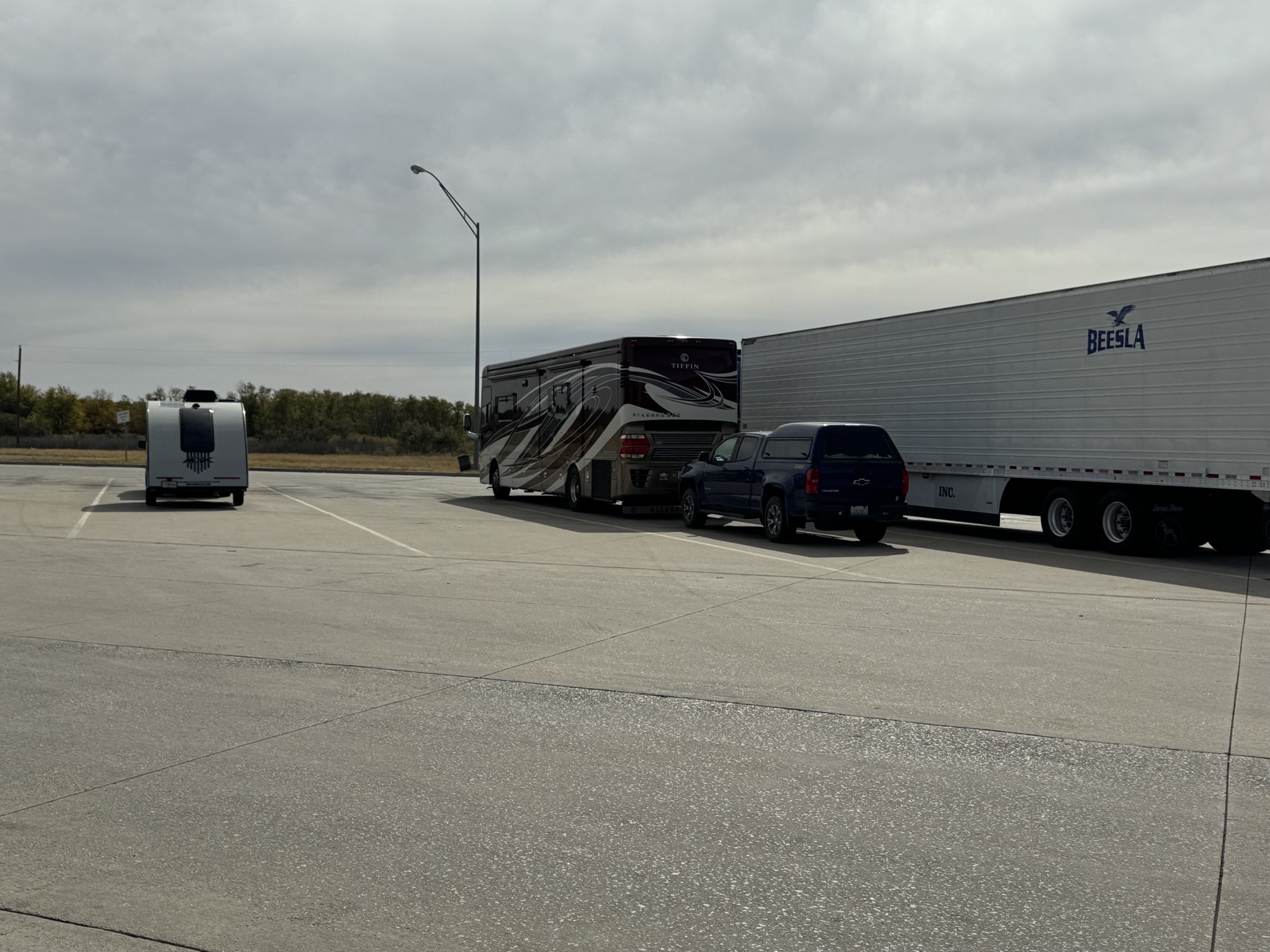 Our coach at rest area