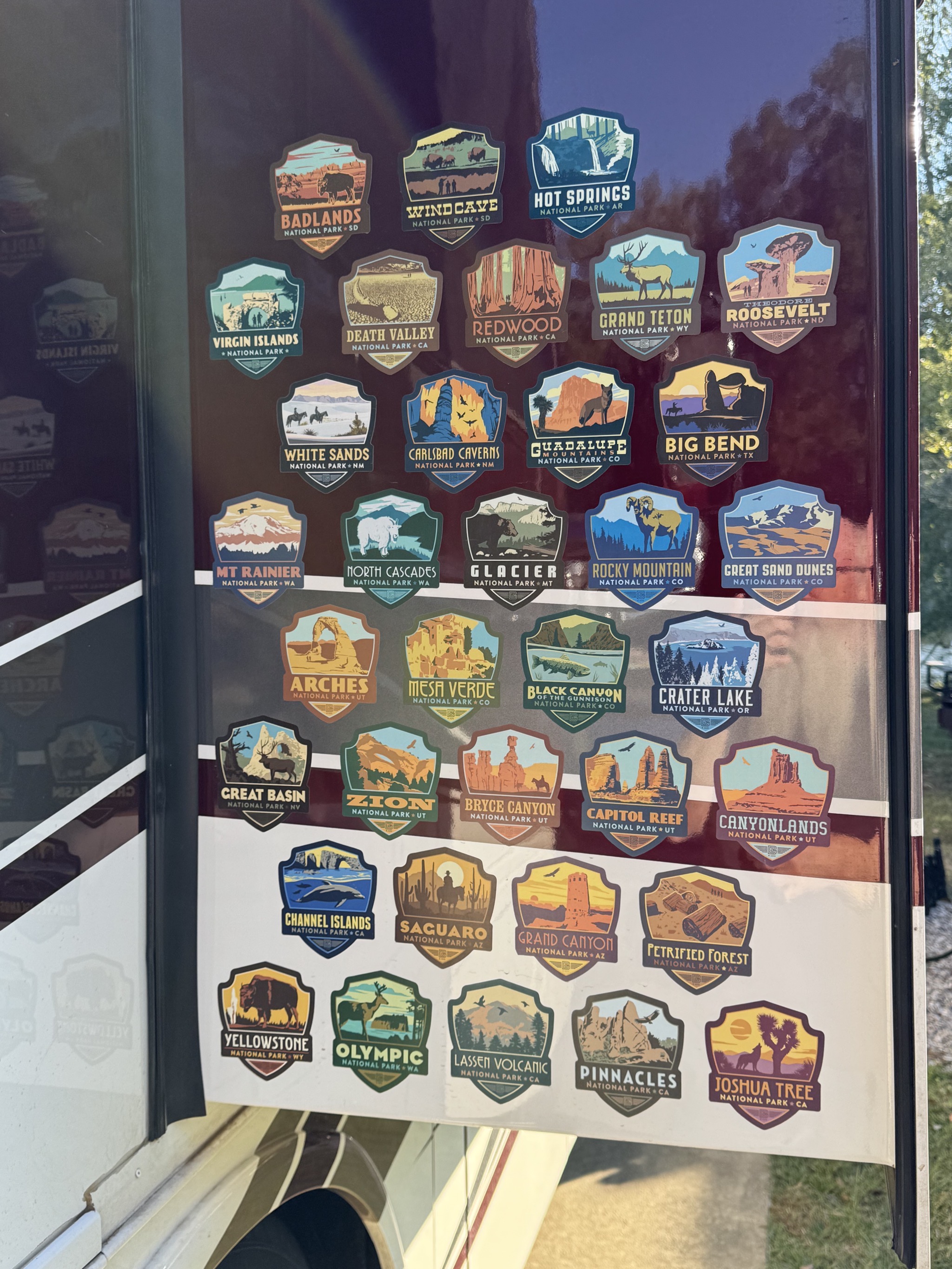 National Park stickers