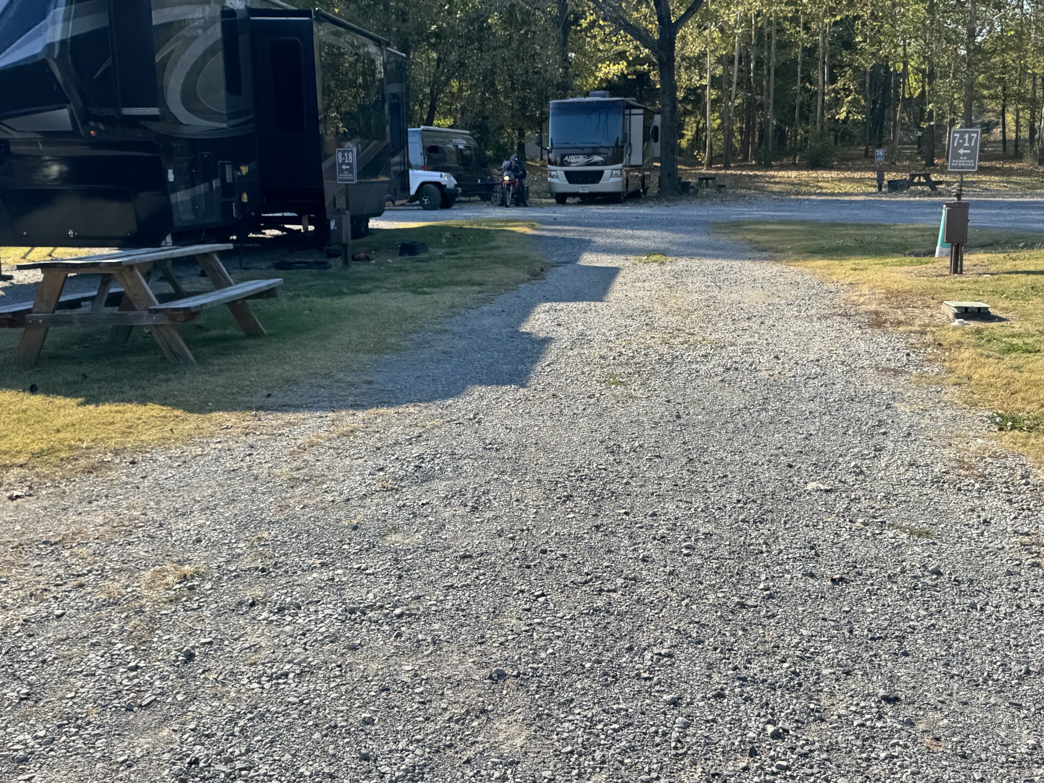 Our site before parking