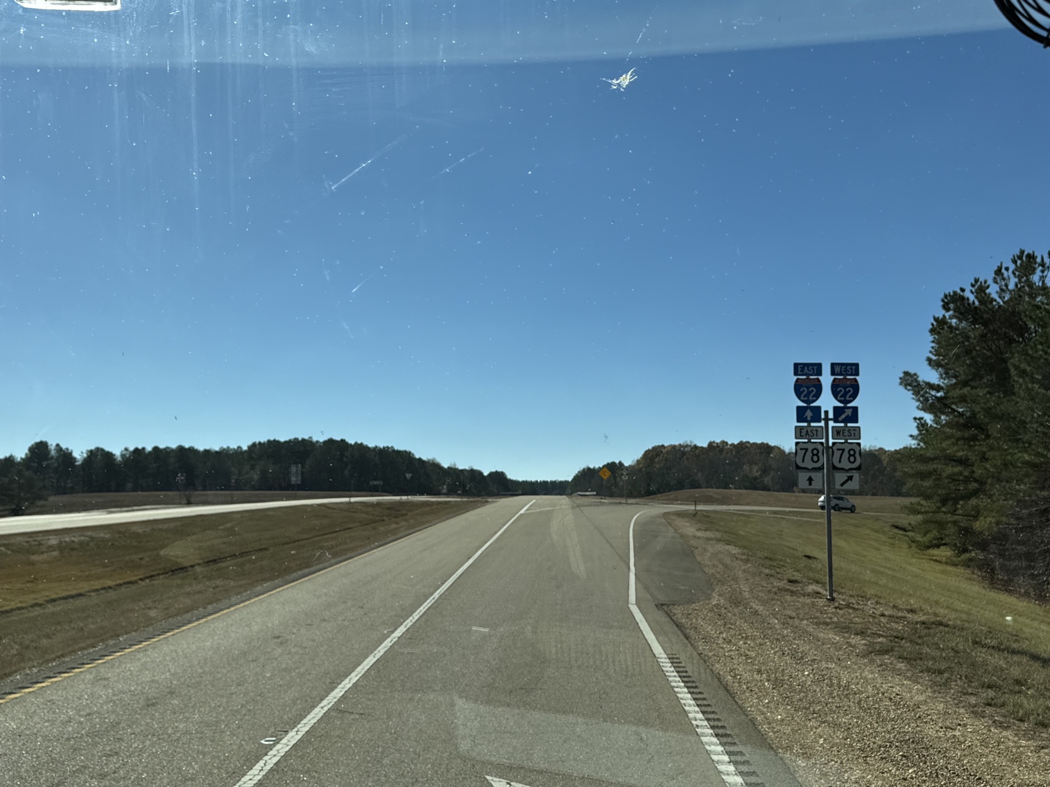 Exit to I-22