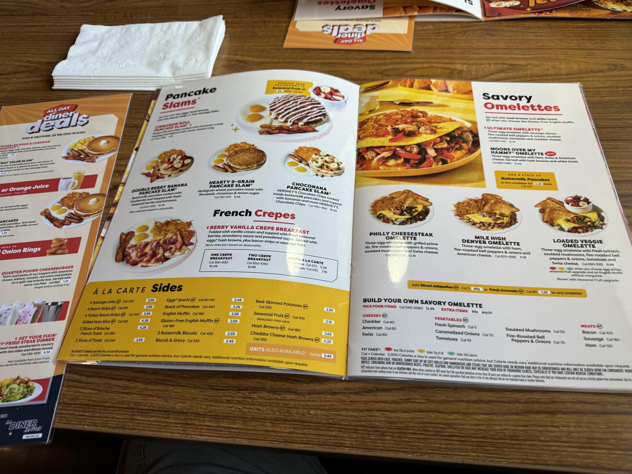 Denny's menu