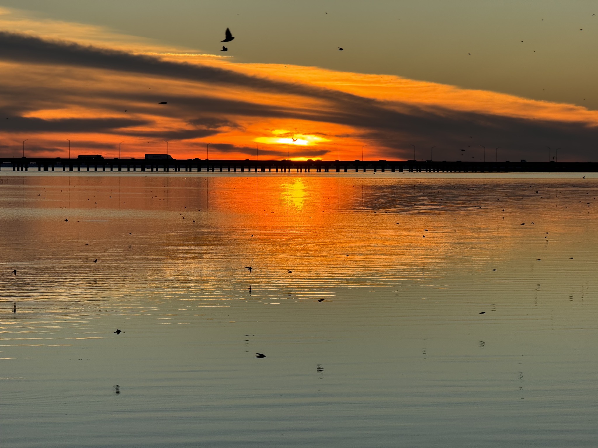 Sunset from fishing pier