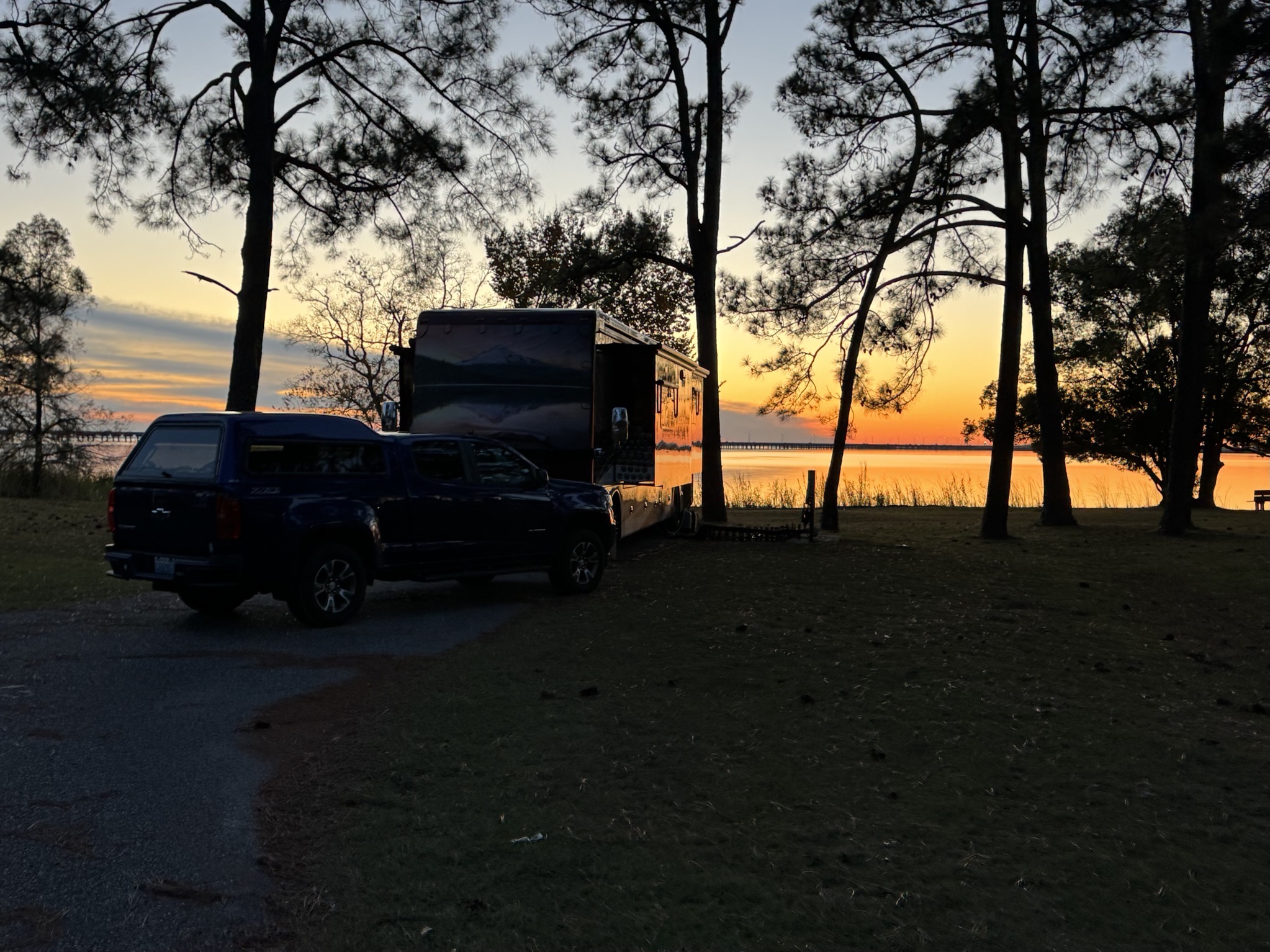 Sunset from fishing pier