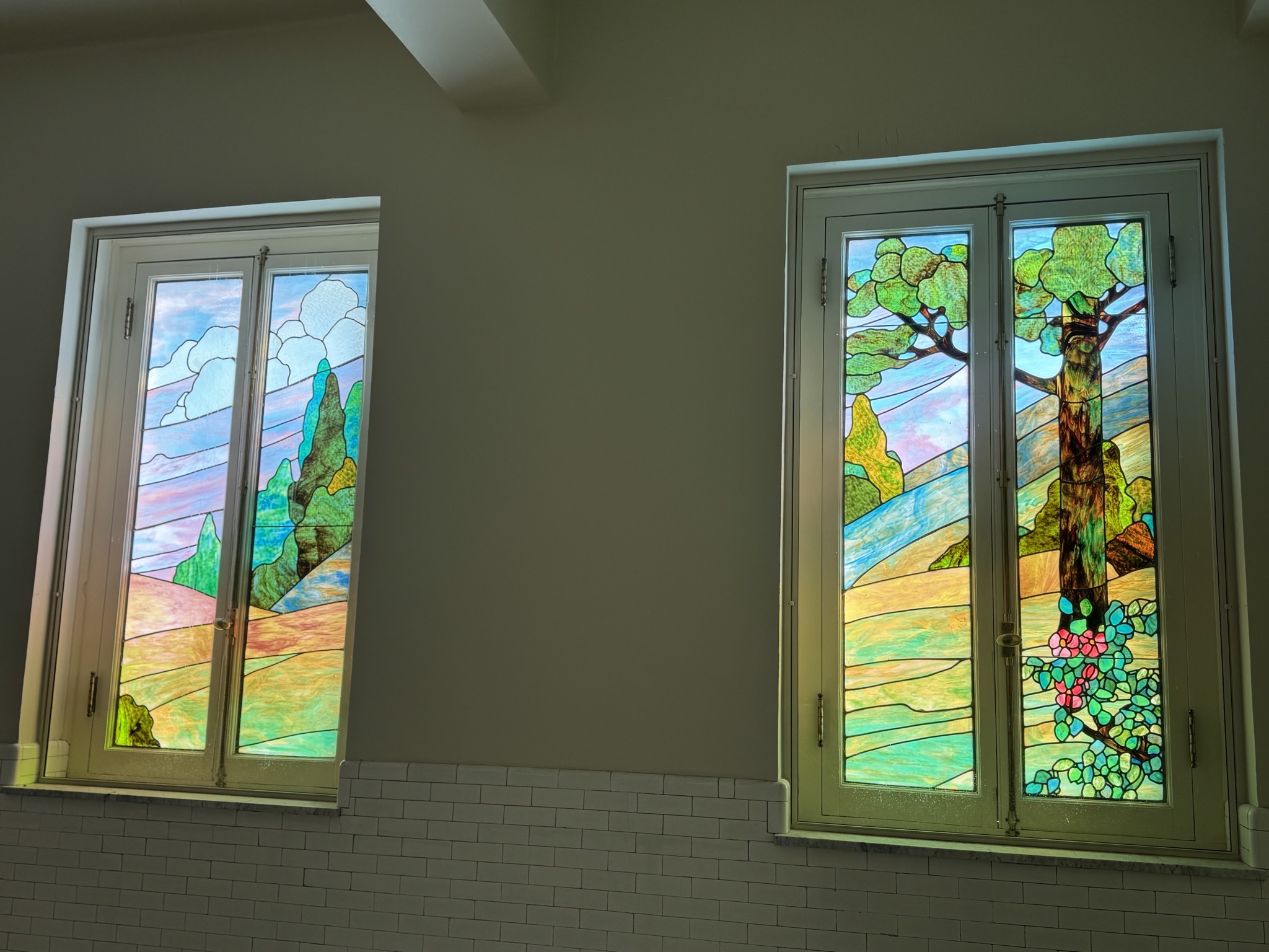 Stained glass windows