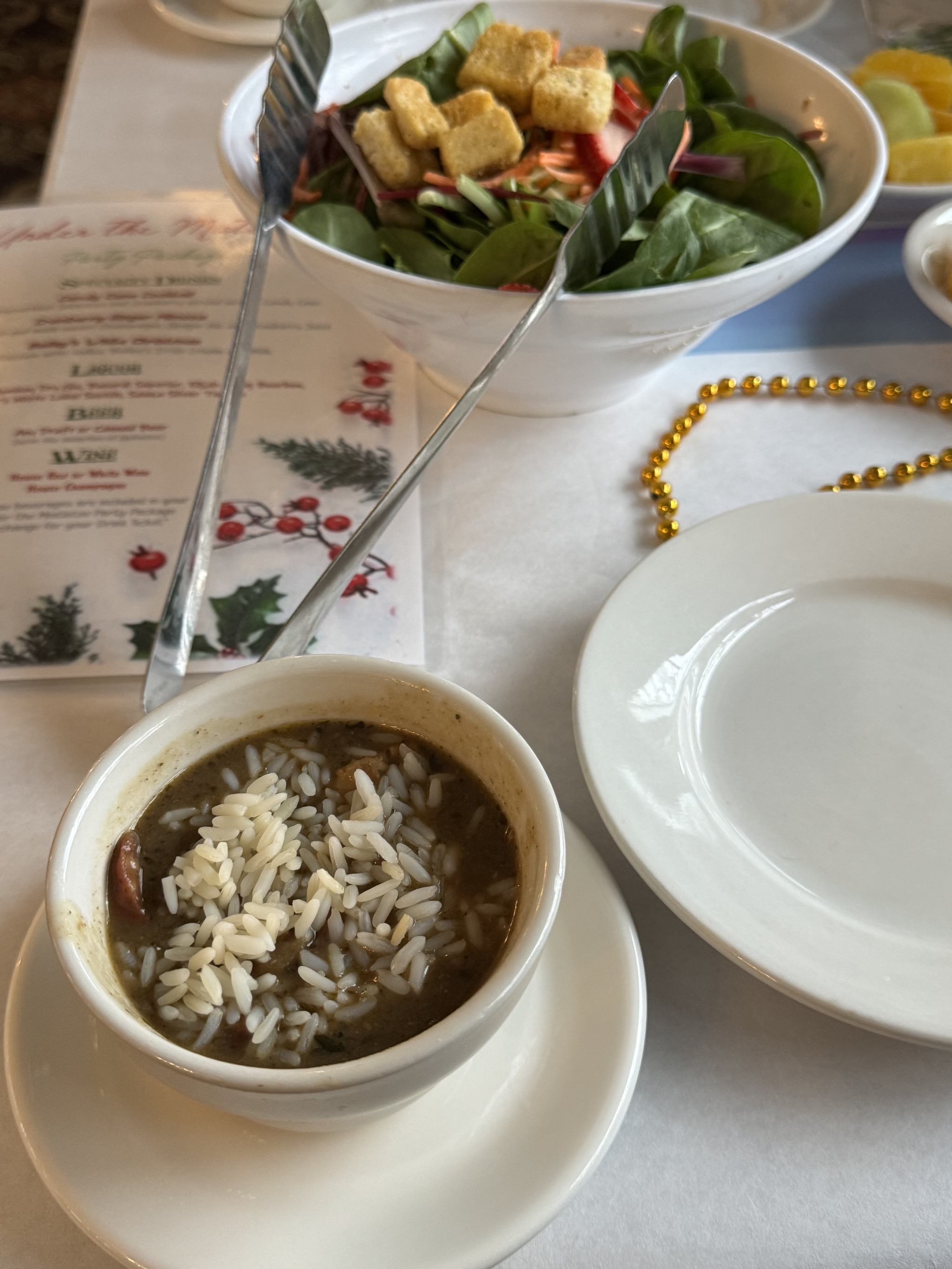 Soup and salad