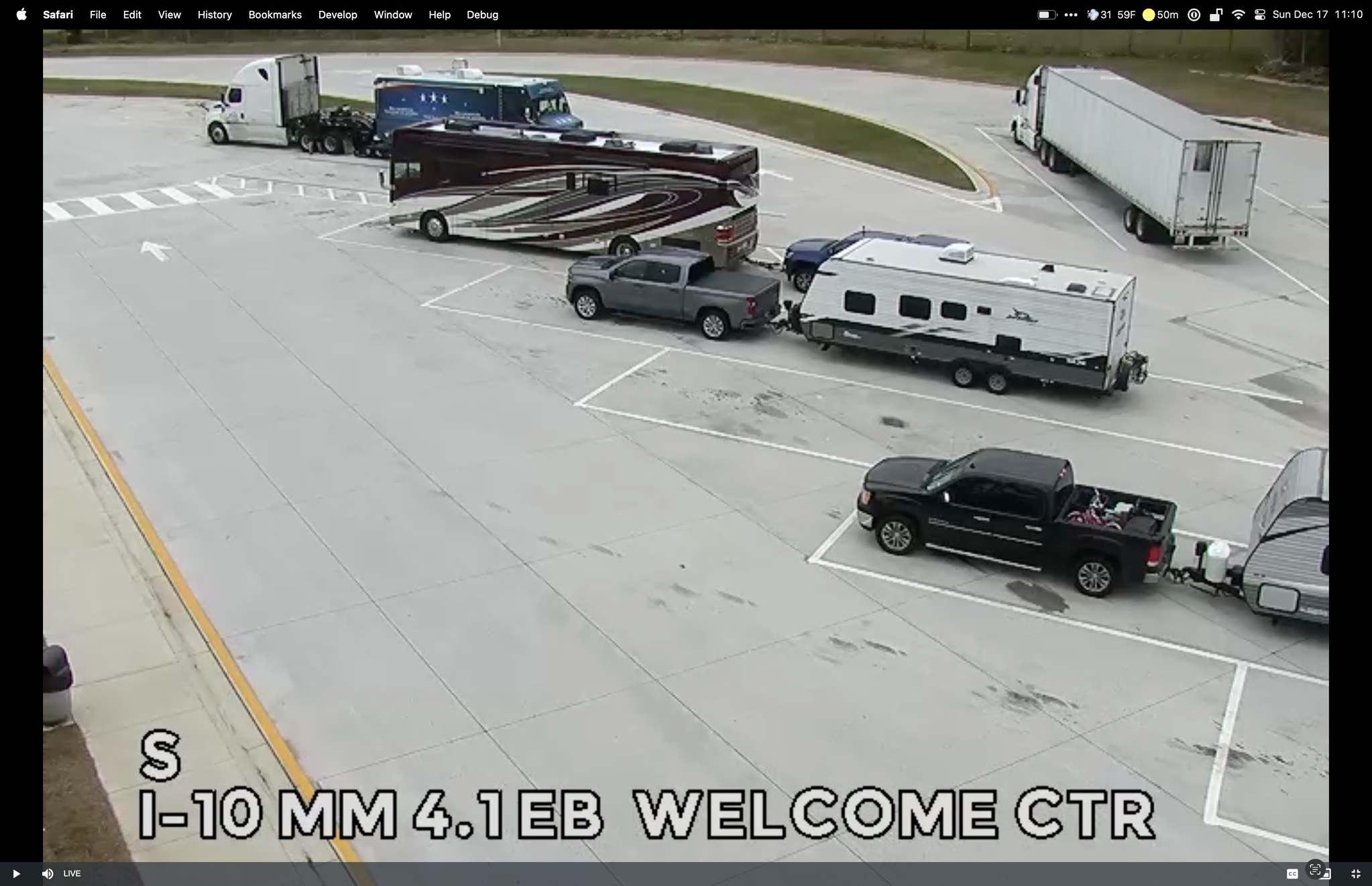 Welcome center rest stop