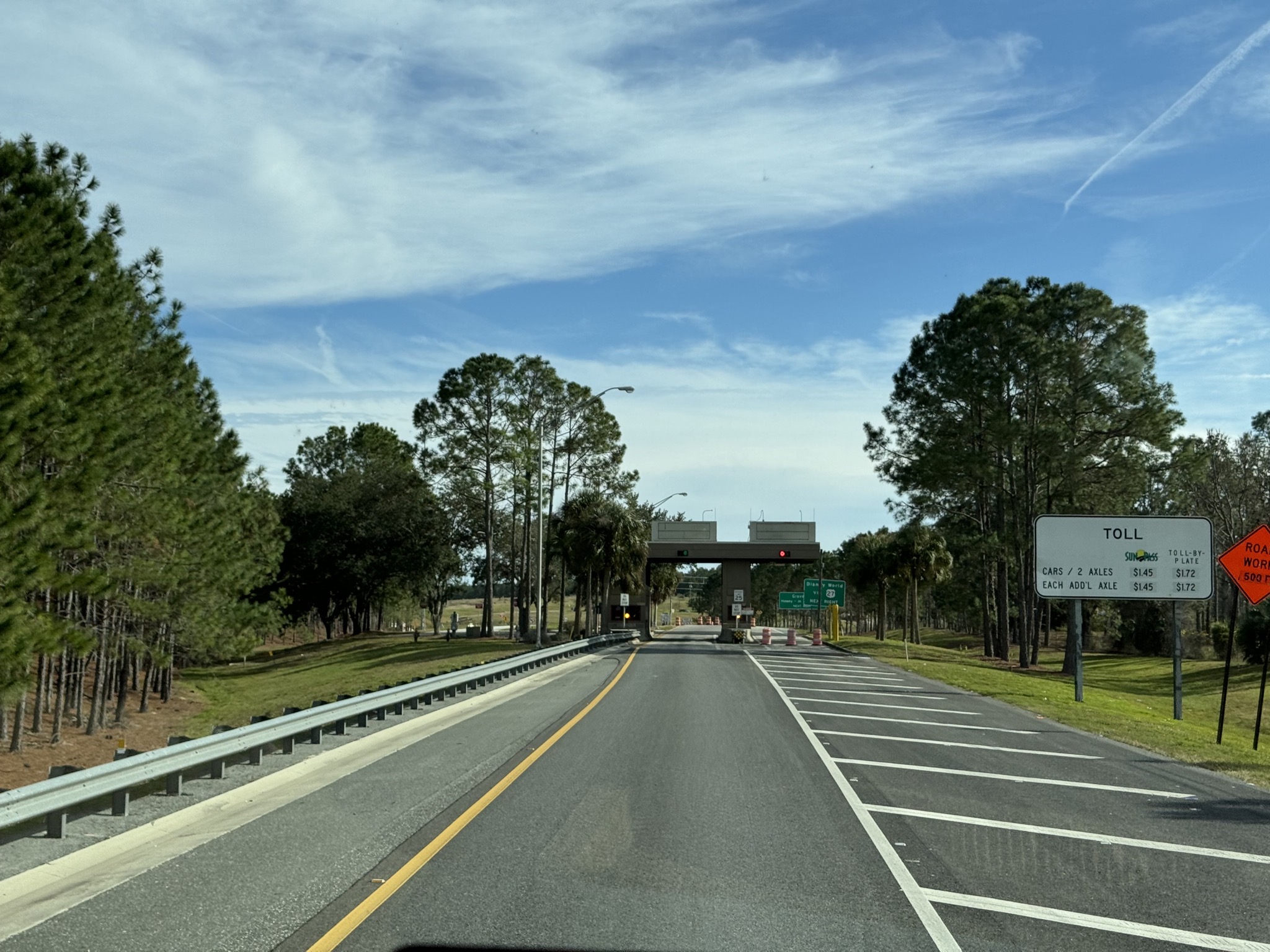 Toll at exit