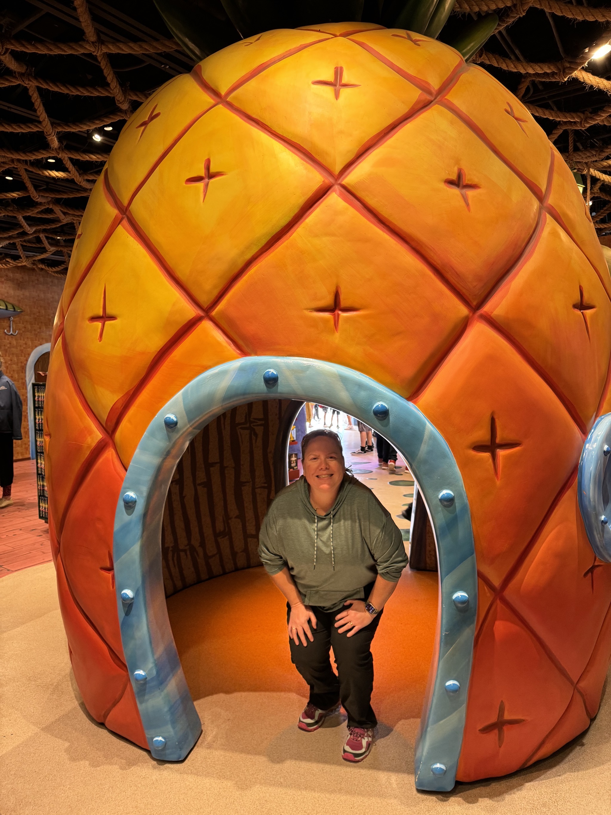 Jenn in a pineapple under the sea