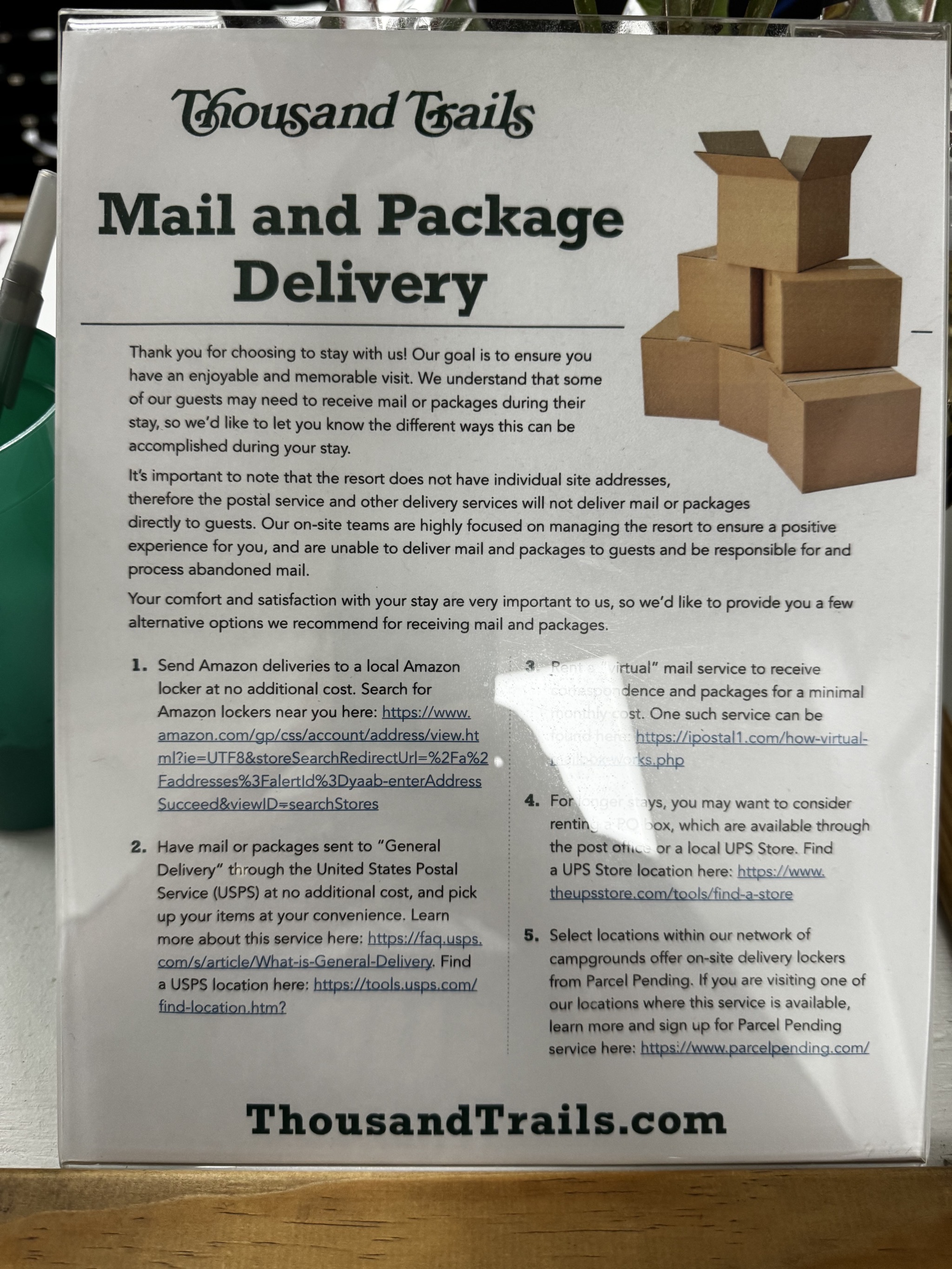 Mail info