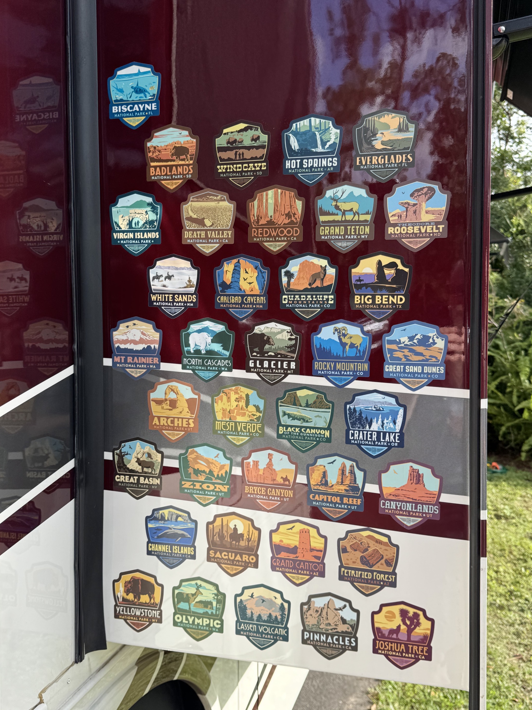 National Park stickers