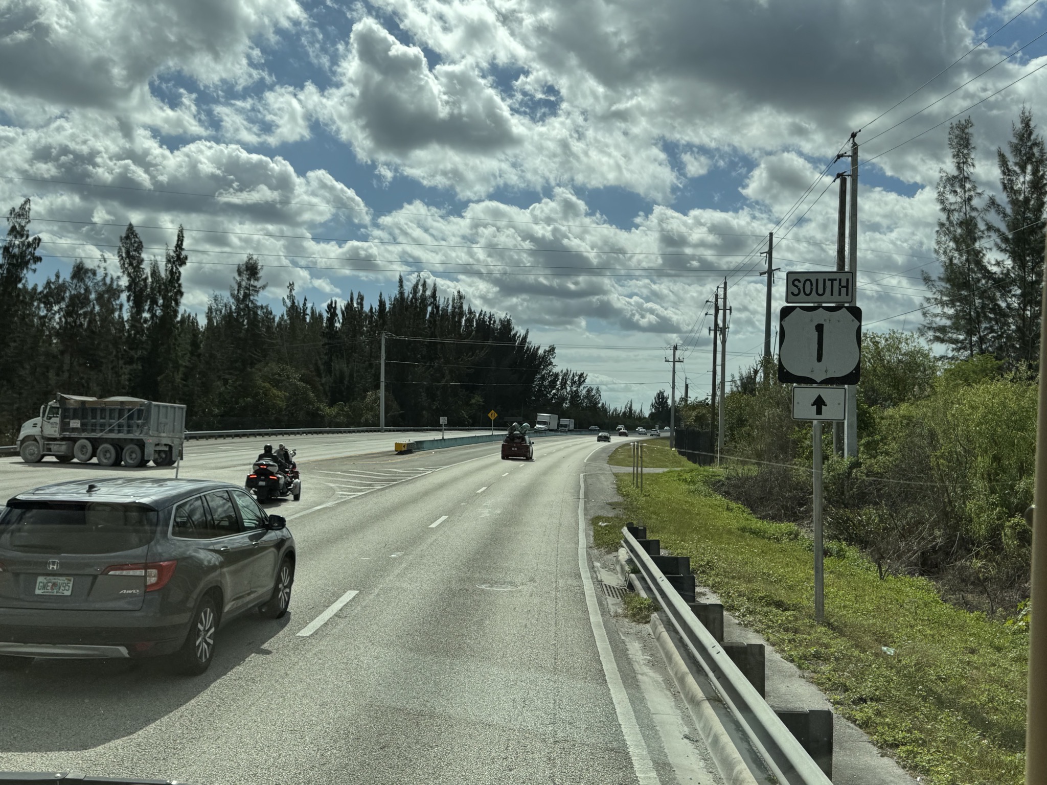 Entering route 1