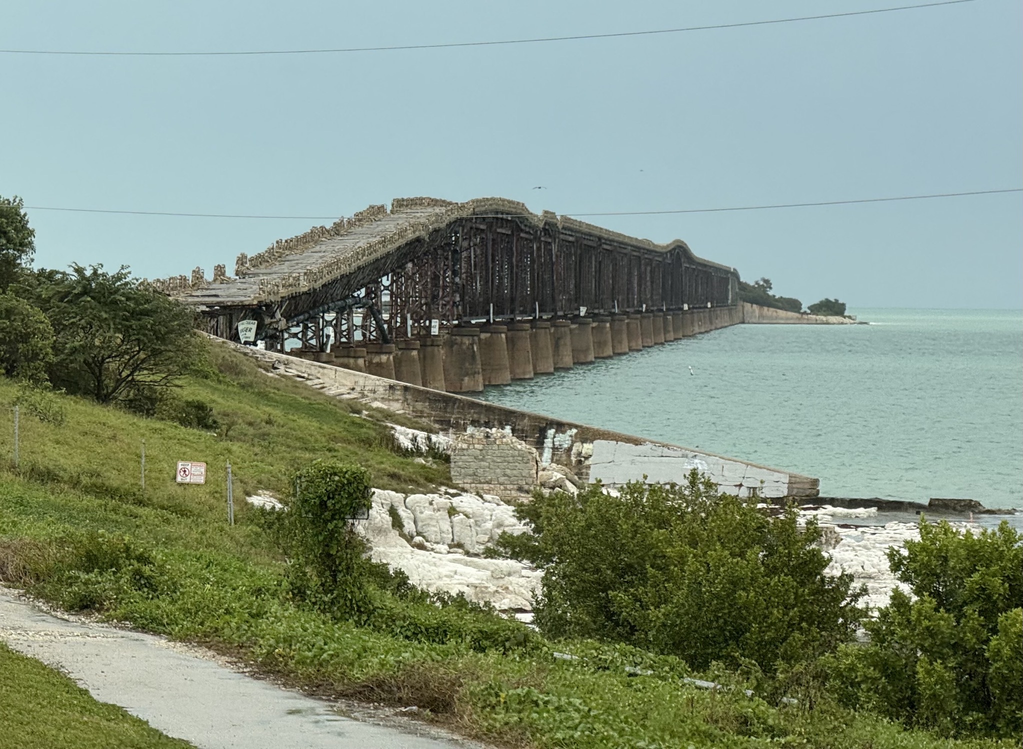 Old decaying bridge