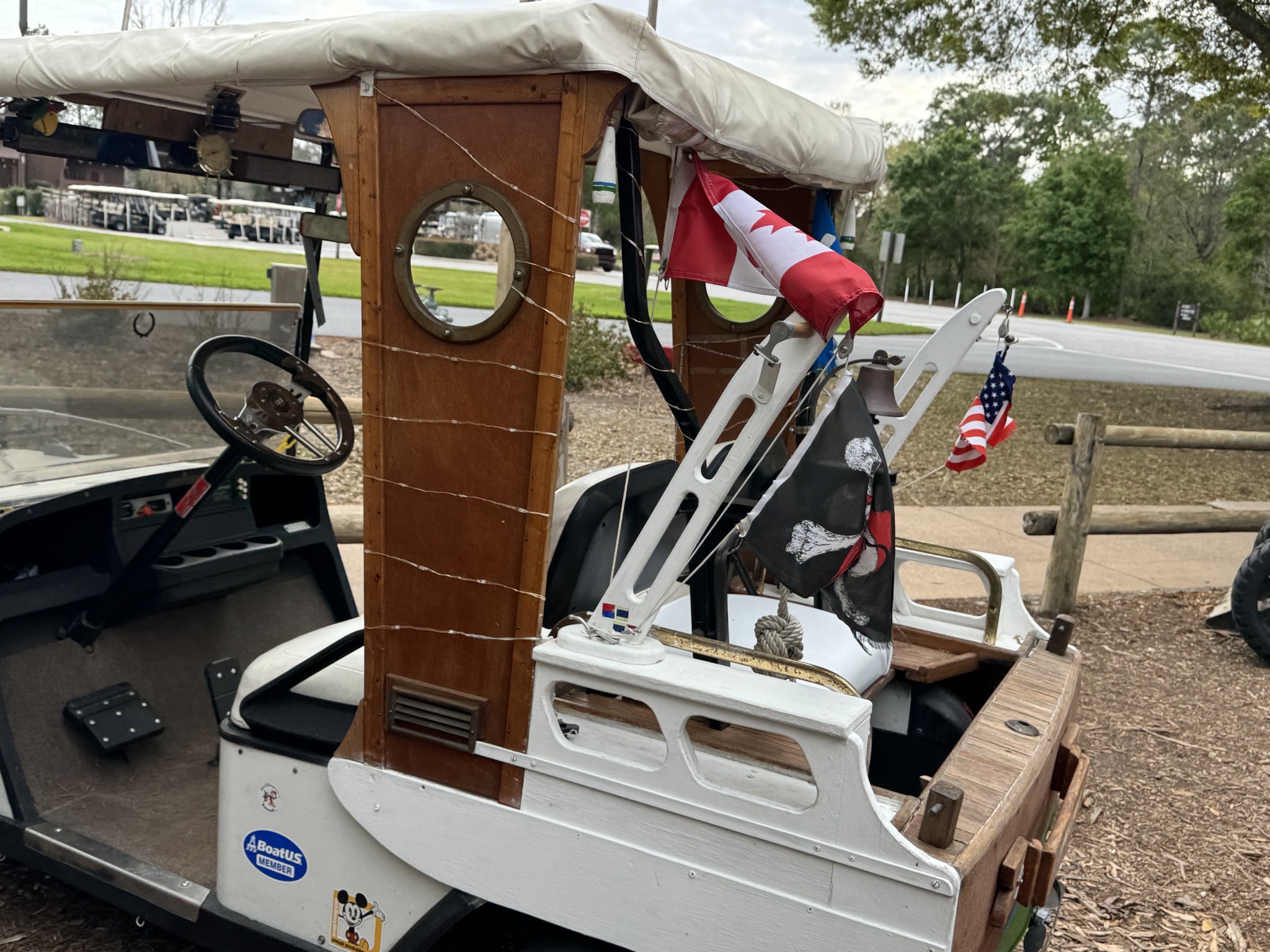 Decorated golf carts